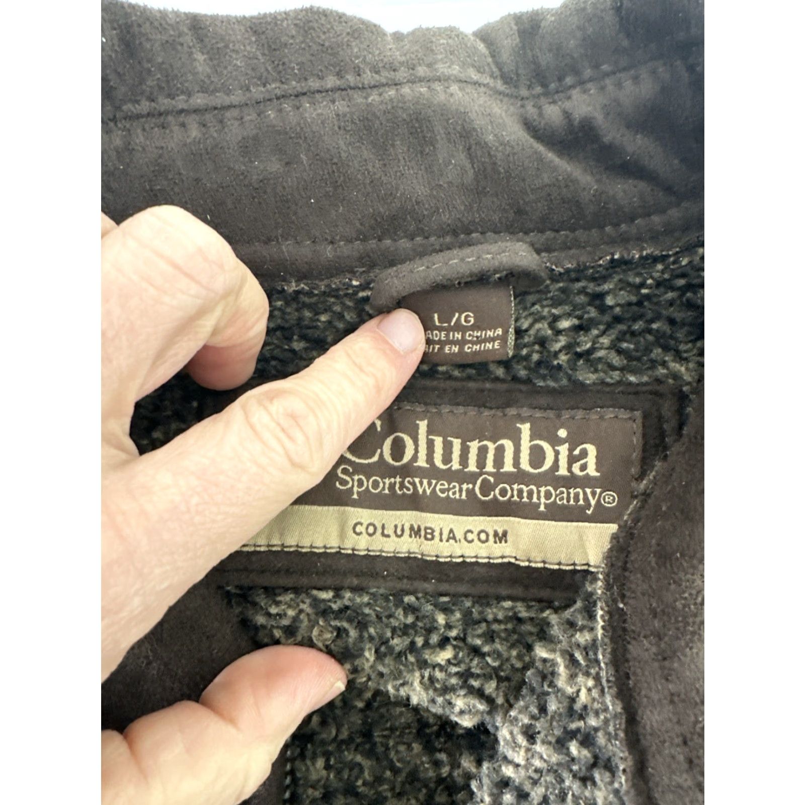 Vintage Columbia Bomber Jacket Coat Men L Brown Faux Suede Sherpa Lined Regular Zip Coat Size US L / EU 52-54 / 3 - 3 Thumbnail