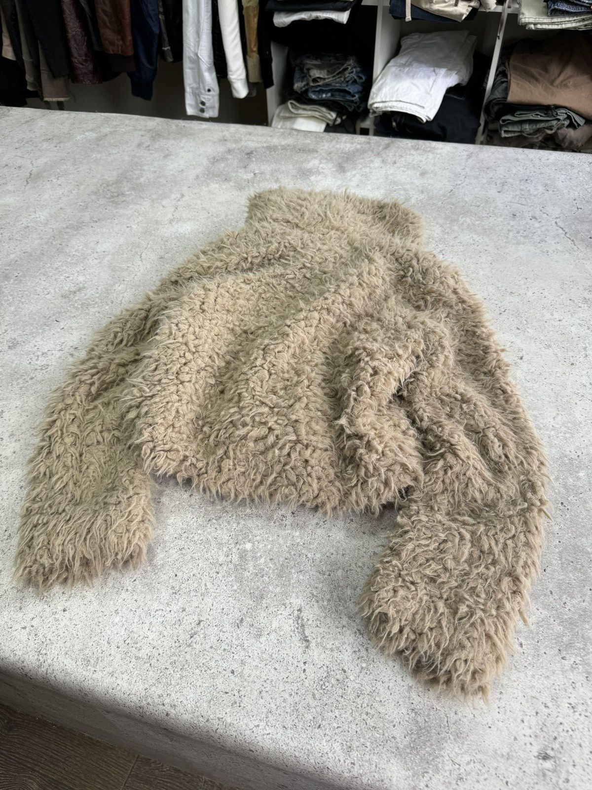 Japanese Brand Vintage Fur Long Neck Rick Owens Style Jacket Size US S / EU 44-46 / 1 - 7 Thumbnail