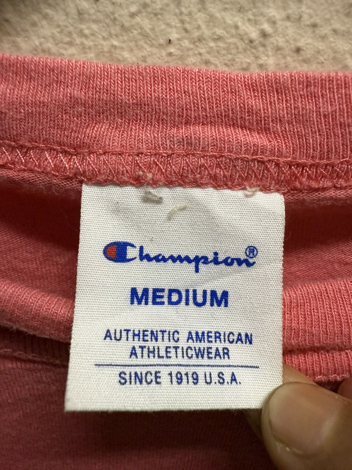 Champion Vintage Champion Spellout Biglogo Tshirt Size US S / EU 44-46 / 1 - 7 Thumbnail