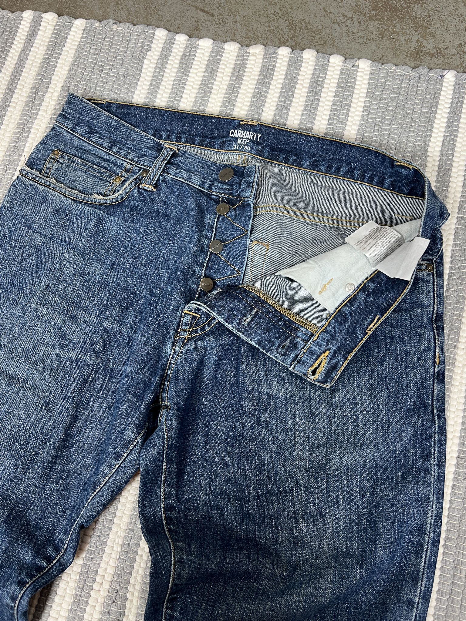 Carhartt Carhartt Blue Denim Pants Jean Size US 31 - 4 Thumbnail