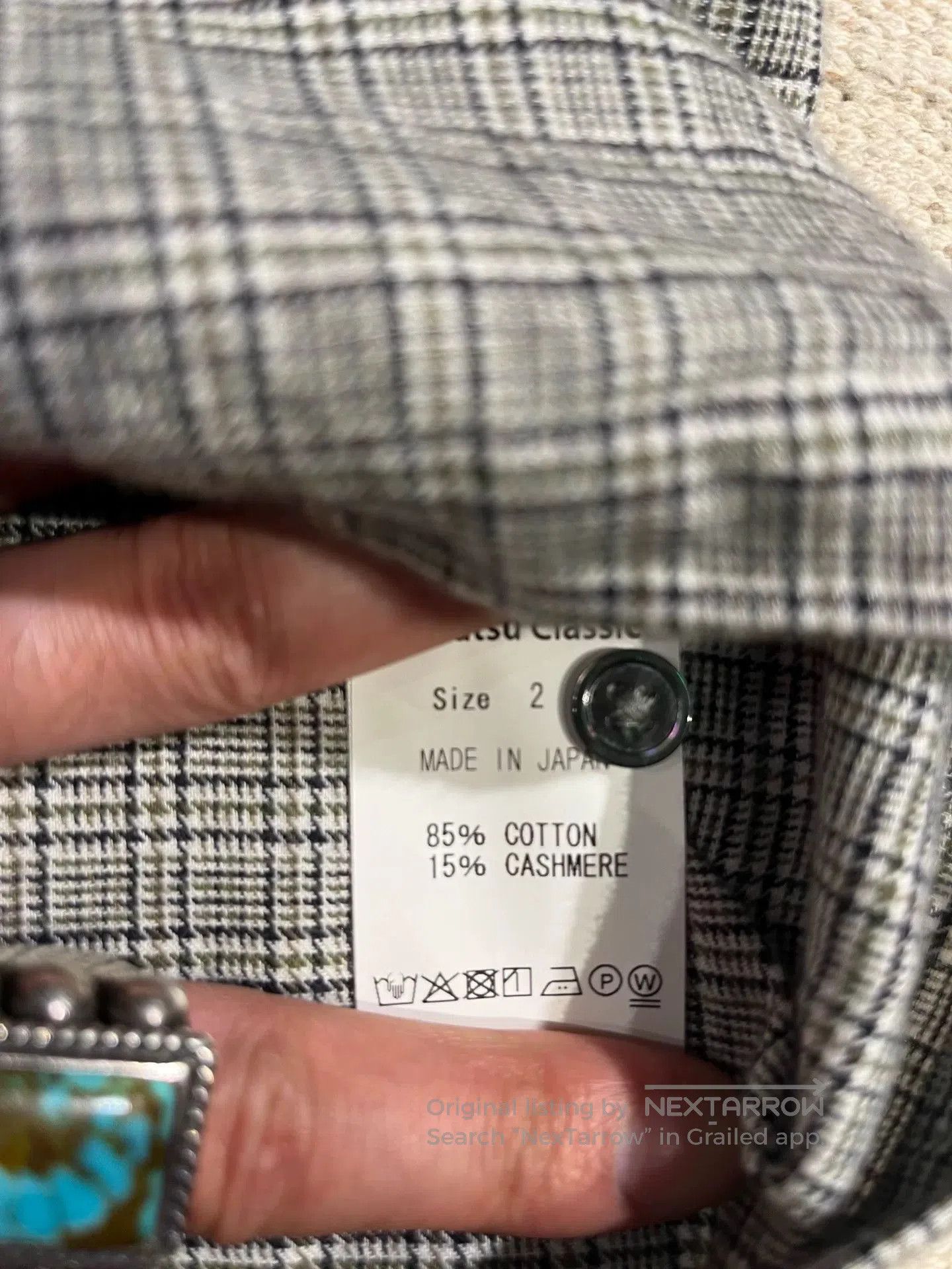 Other Cashmere Cotton Gold Check Shirt. Size US M / EU 48-50 / 2 - 2 Thumbnail