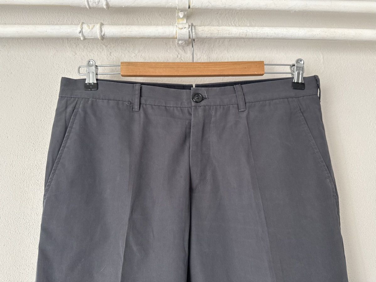 Prada Prada Tailored Cotton-Blend Trousers in Charcoal Grey Size US 34 / EU 50 - 3 Thumbnail