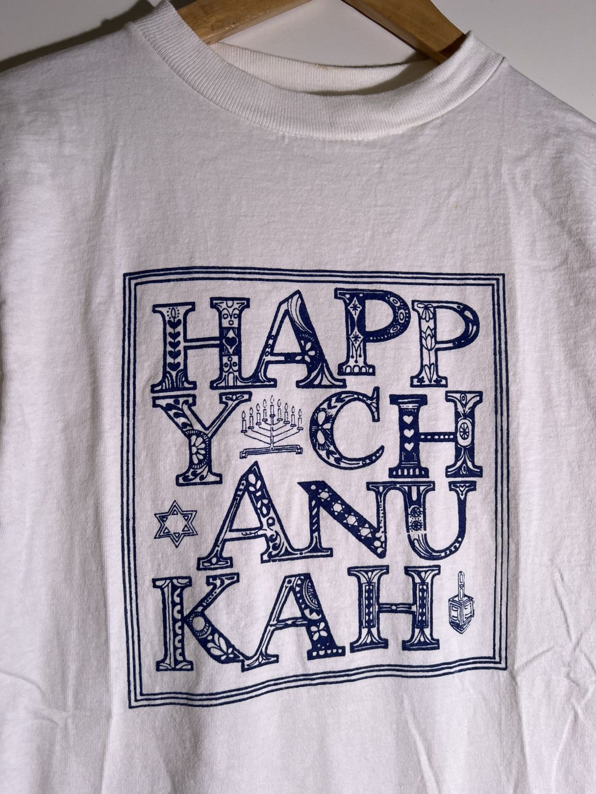 Vintage 90’s 2000’s VTG Vintage Happy Chanukah Jewish Holiday Shirt Size US S / EU 44-46 / 1 - 3 Thumbnail