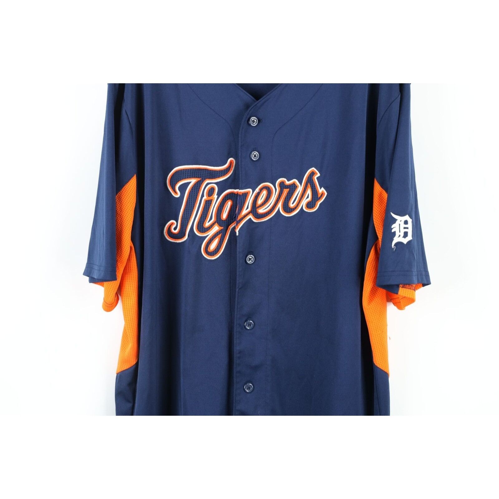 Vintage Vintage Distressed Spell Out Detroit Tigers Baseball Jersey Size US XL / EU 56 / 4 - 3 Thumbnail