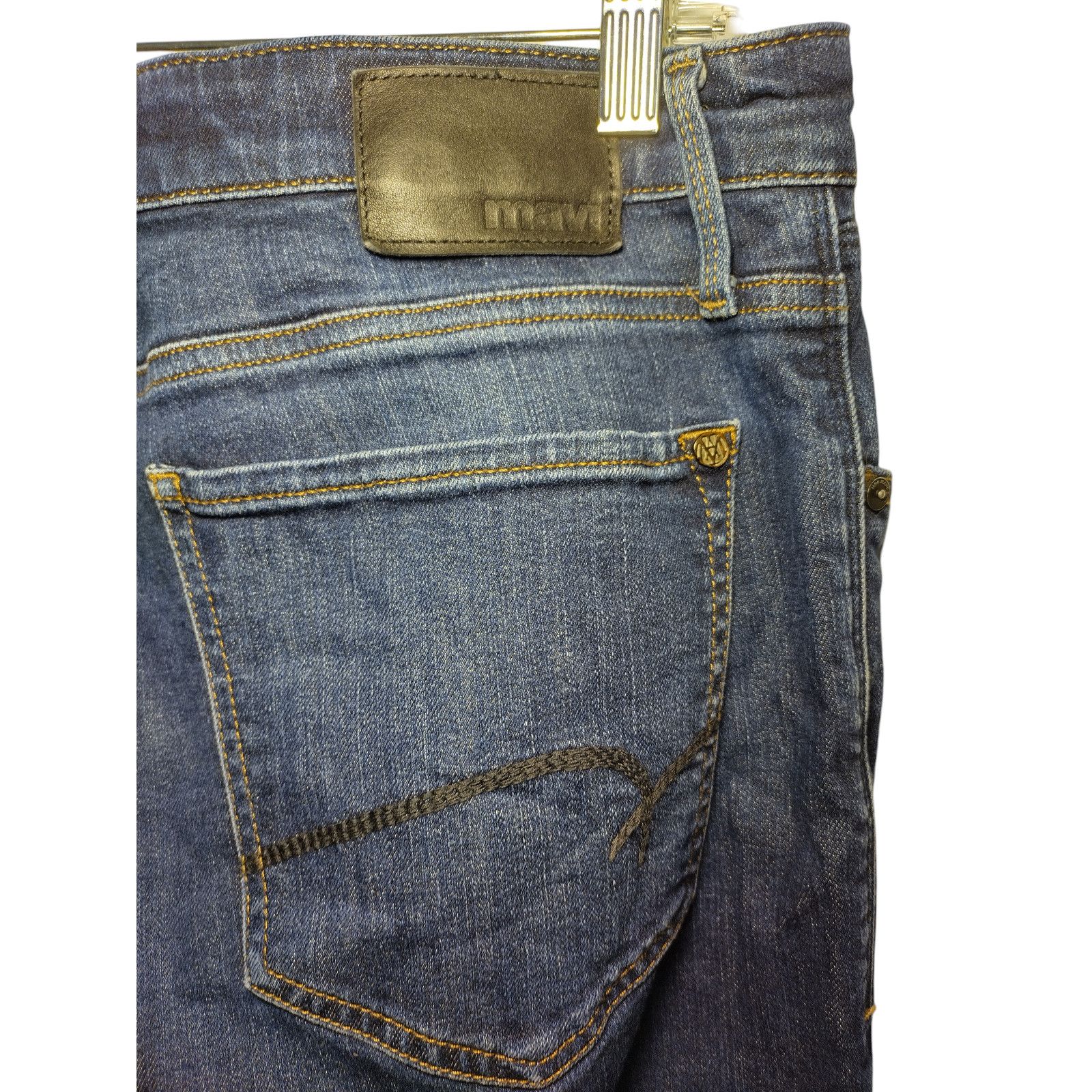 Mavi Mavi Mens Zach Straight Leg Jeans Classic Fit Dark Wash Size US 28 / EU 44 - 6 Thumbnail