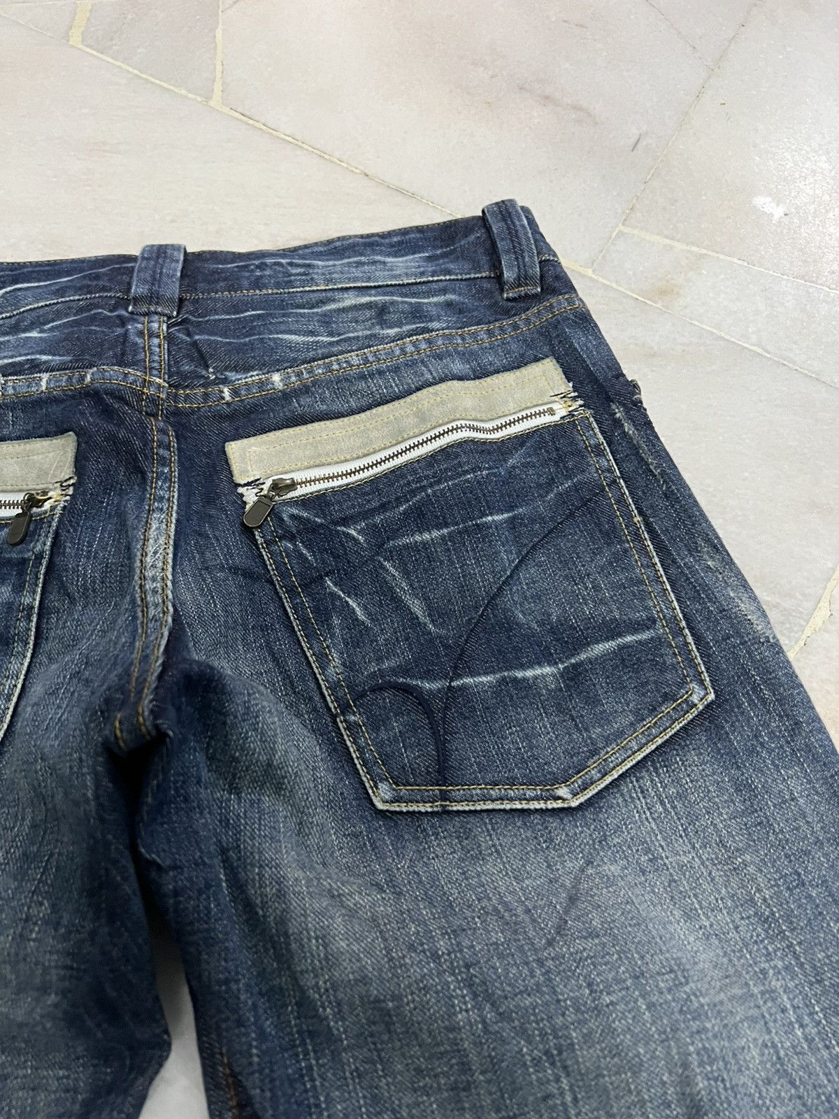 If Six Was Nine × Japanese Brand 🌈90s style Back Number Insane Pocket Punk Jean Size US 31 - 17 Thumbnail