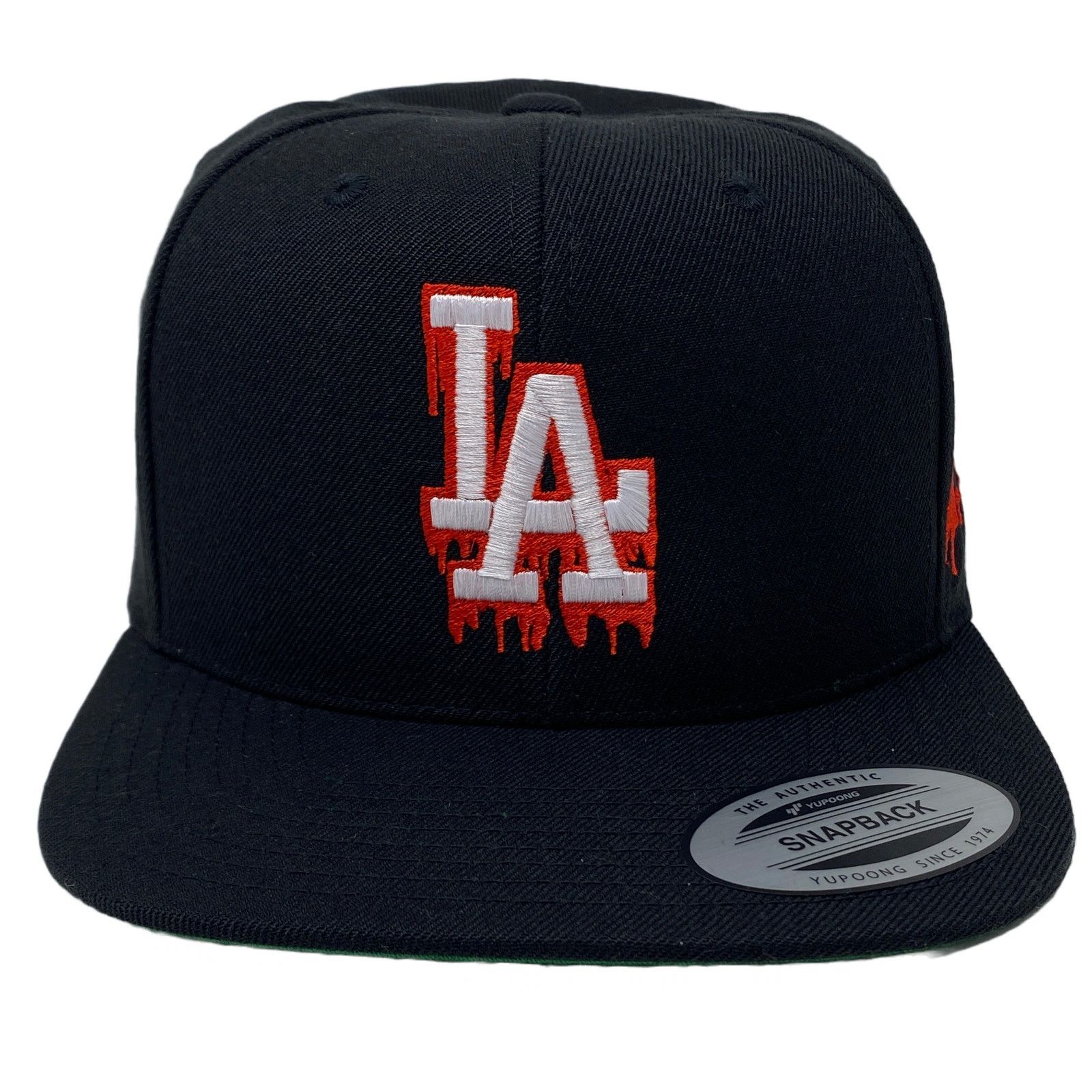 Other Los Angeles LA Drip (White/Red) Bloody Hands Snapback Hat Size ONE SIZE - 5 Thumbnail