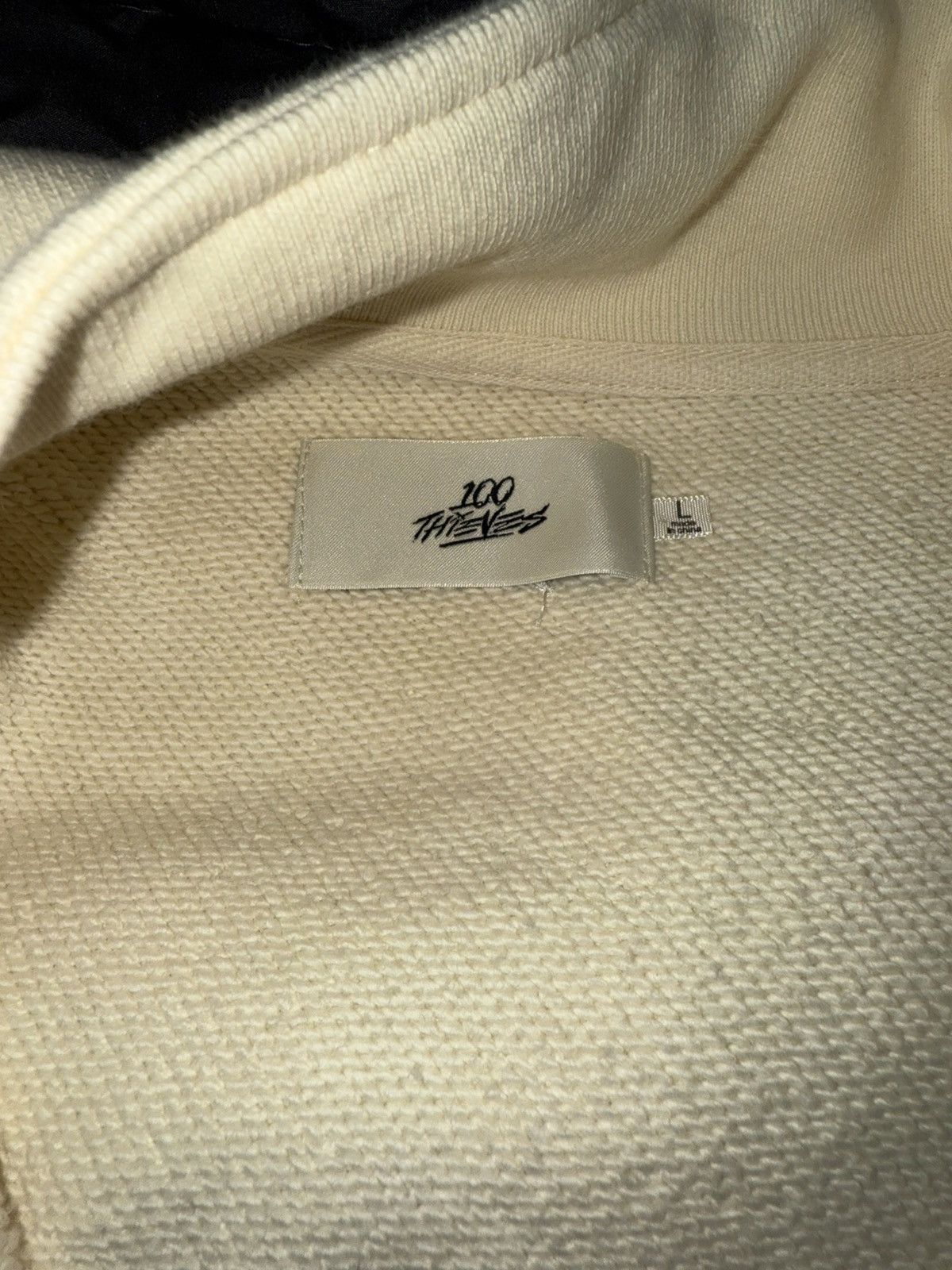 100 Thieves 100 Thieves SpringBloom Cream Half Zip Sweater Size US L / EU 52-54 / 3 - 2 Thumbnail