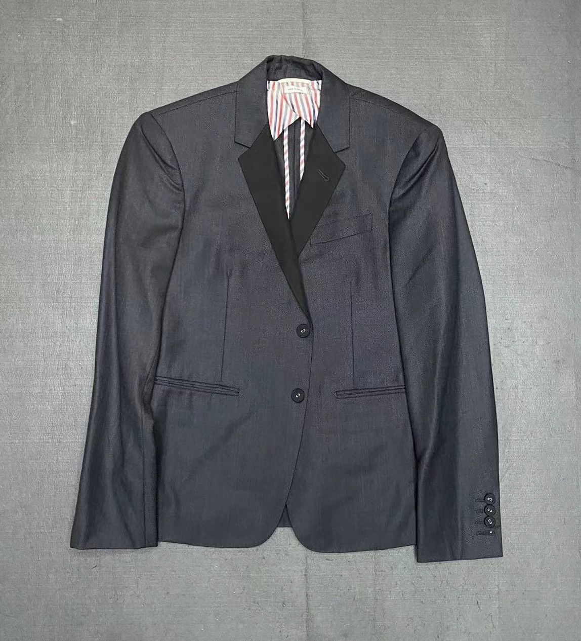 Thom Browne Thom Browne Dark Gray Wool Blazer Size US M / EU 48-50 / 2 - 1 Thumbnail