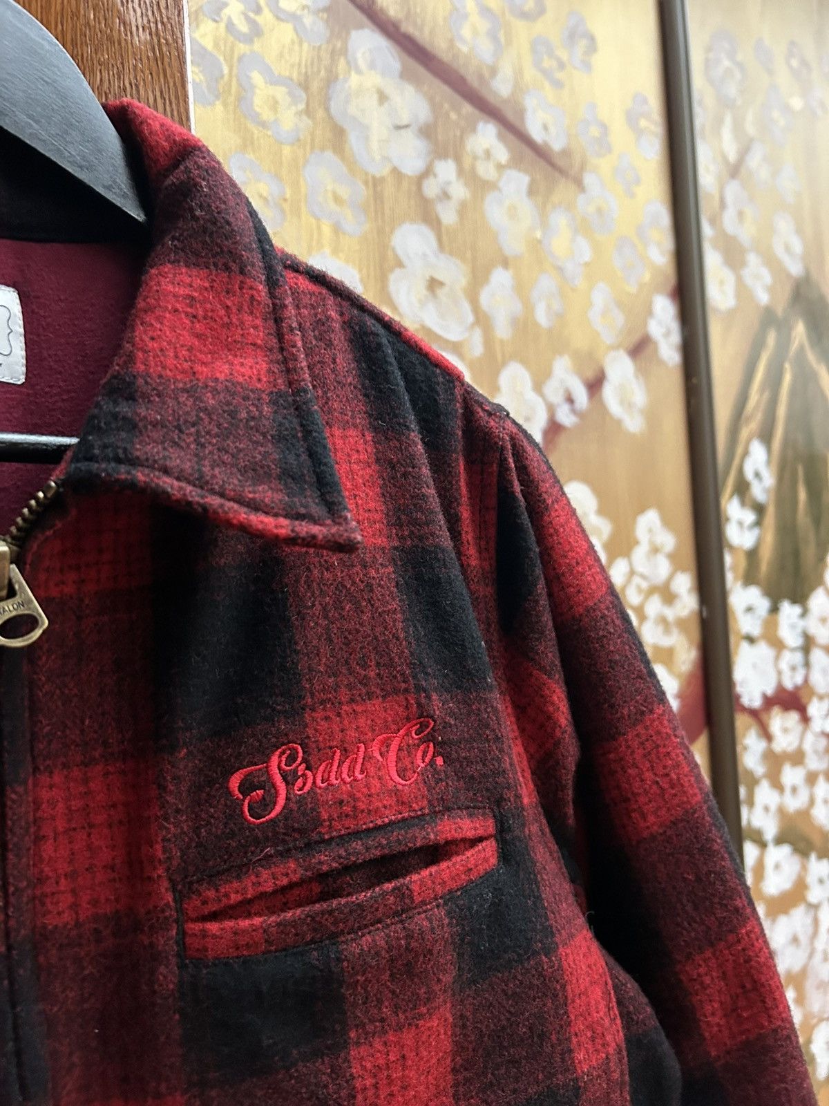 FUCT × Japanese Brand × SSDD FUCT SSDD F/W 2015 Red Buffalo Plaid Work Jacket Talon Zip Size US M / EU 48-50 / 2 - 6 Thumbnail