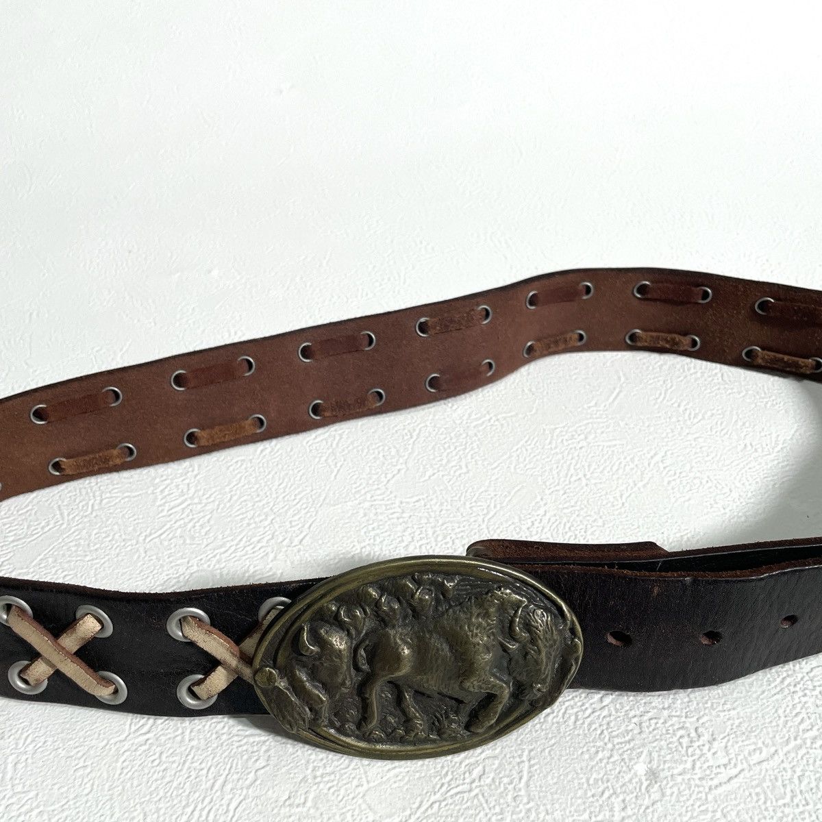True Religion Y2k True Religion vintage leather belt kapital style Size 34 - 7 Thumbnail