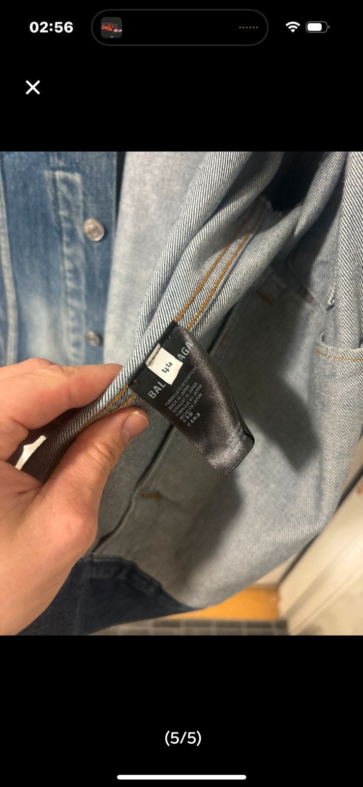 Balenciaga Back logo denim jacket Size US L / EU 52-54 / 3 - 5 Thumbnail