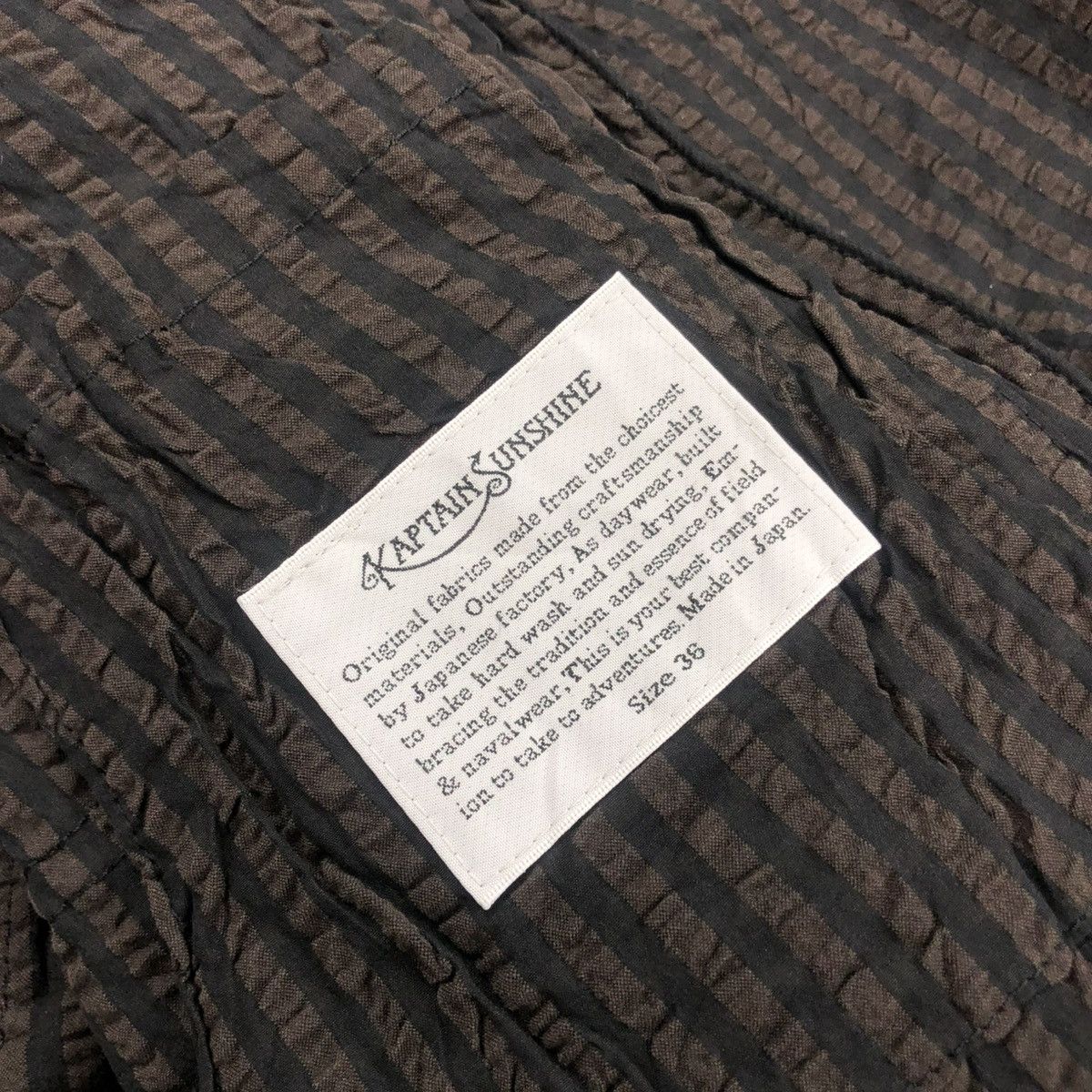 Kaptain Sunshine Vintage Kaptain Sunshine Striped Jacket Designer Luxury Size US L / EU 52-54 / 3 - 15 Thumbnail