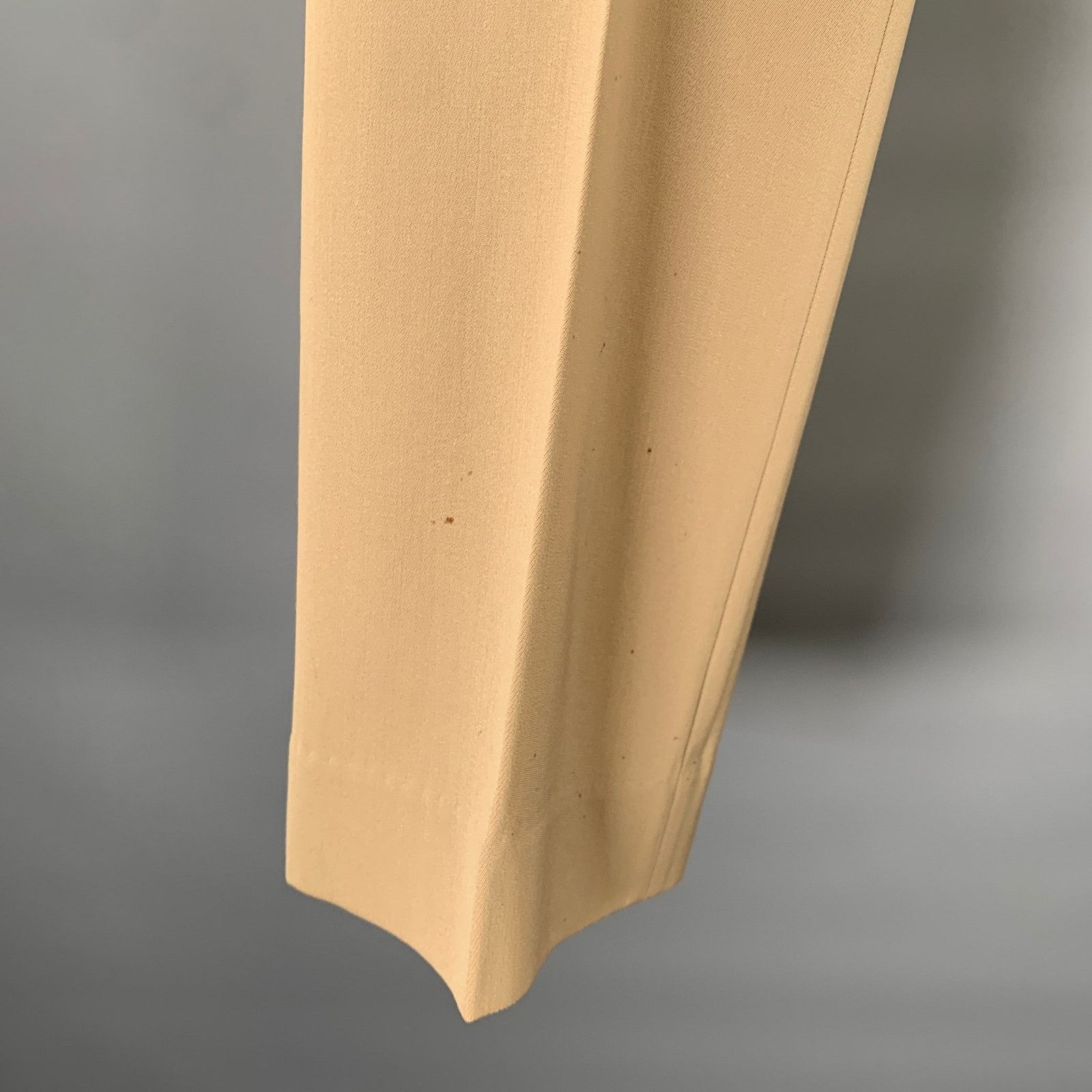 Dolce & Gabbana DOLCE & GABBANA Size 36 Khaki Wool Blend Dress Pants Size US 36 / EU 52 - 3 Thumbnail