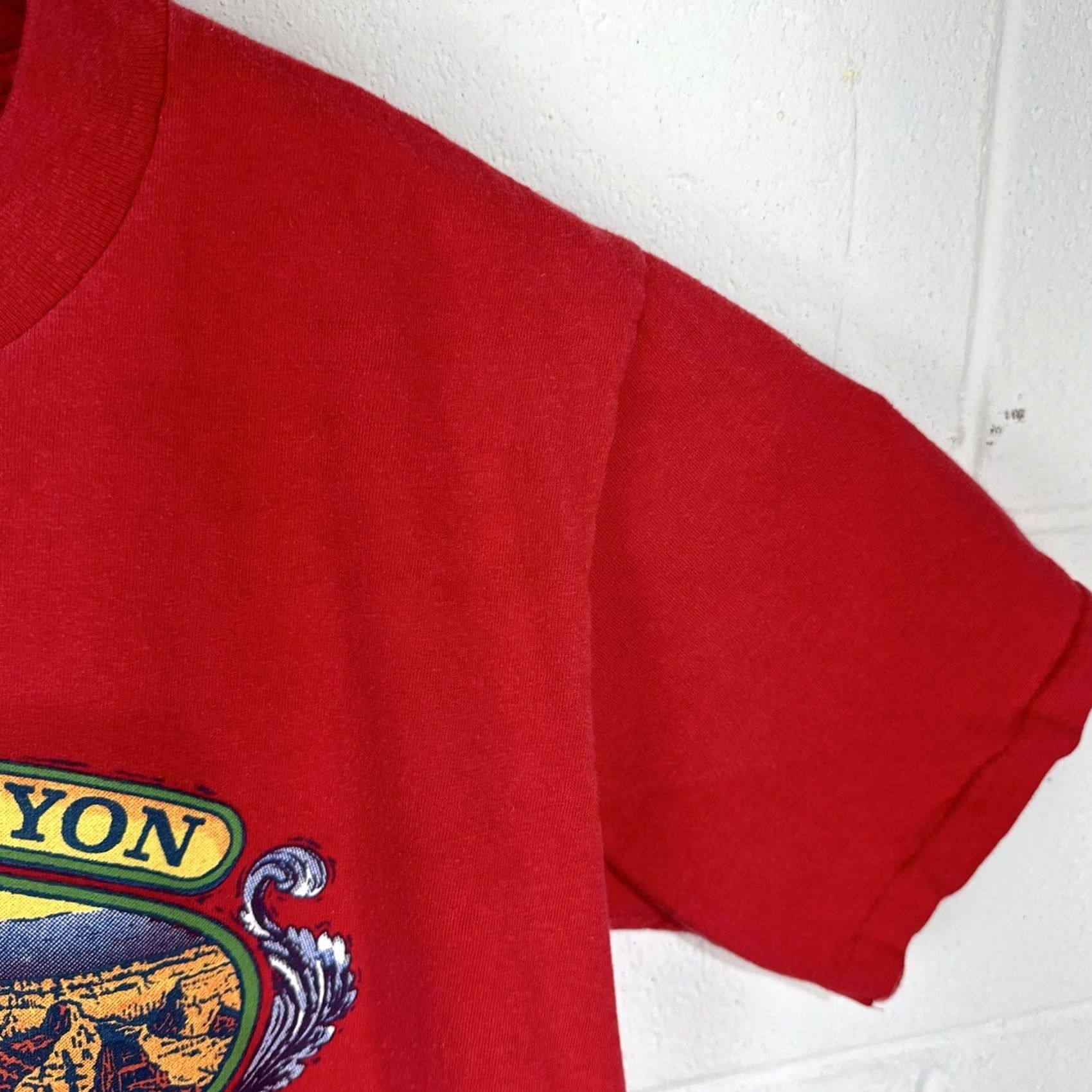 Vintage VINTAGE Grand Canyon Railway T Shirt Large Red Oneita 1901 Train Railroad Men's Size US L / EU 52-54 / 3 - 7 Thumbnail