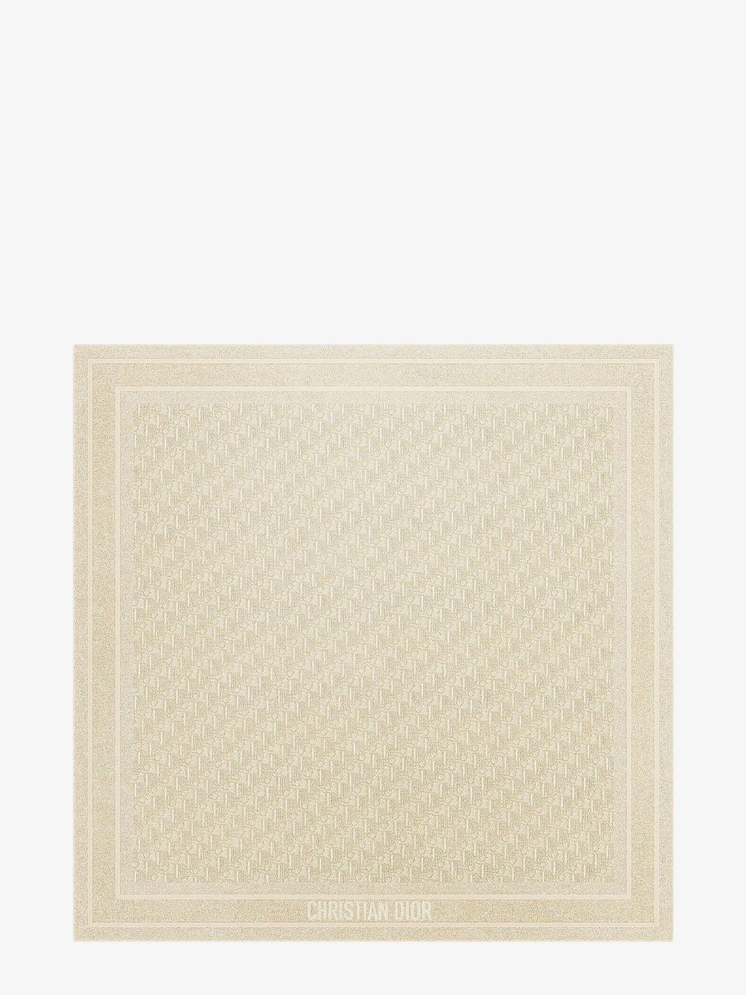 Dior Dior Oblique Lurex Silk Foulard Size ONE SIZE - 1 Thumbnail