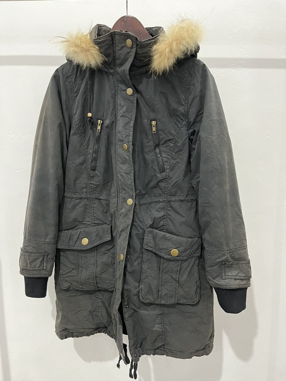 Japanese Brand Colza fur parka jacket ifsixwasnine lgb styled Size US S / EU 44-46 / 1 - 2 Thumbnail
