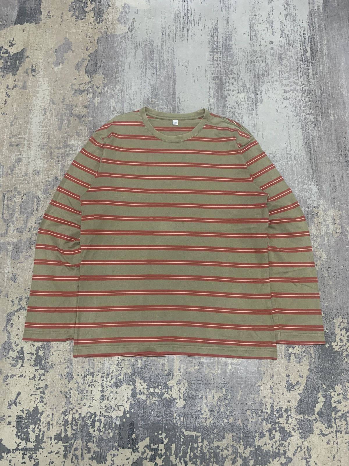 Japanese Brand UNIQLO Striped Longsleeve Tee Japanese Minimal Streetwear Size US M / EU 48-50 / 2 - 1 Thumbnail