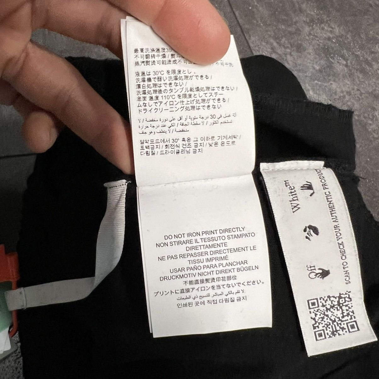 Off-White Off-White Caravag Paint Shorten Sweatpants Black White Size US 28 / EU 44 - 7 Thumbnail