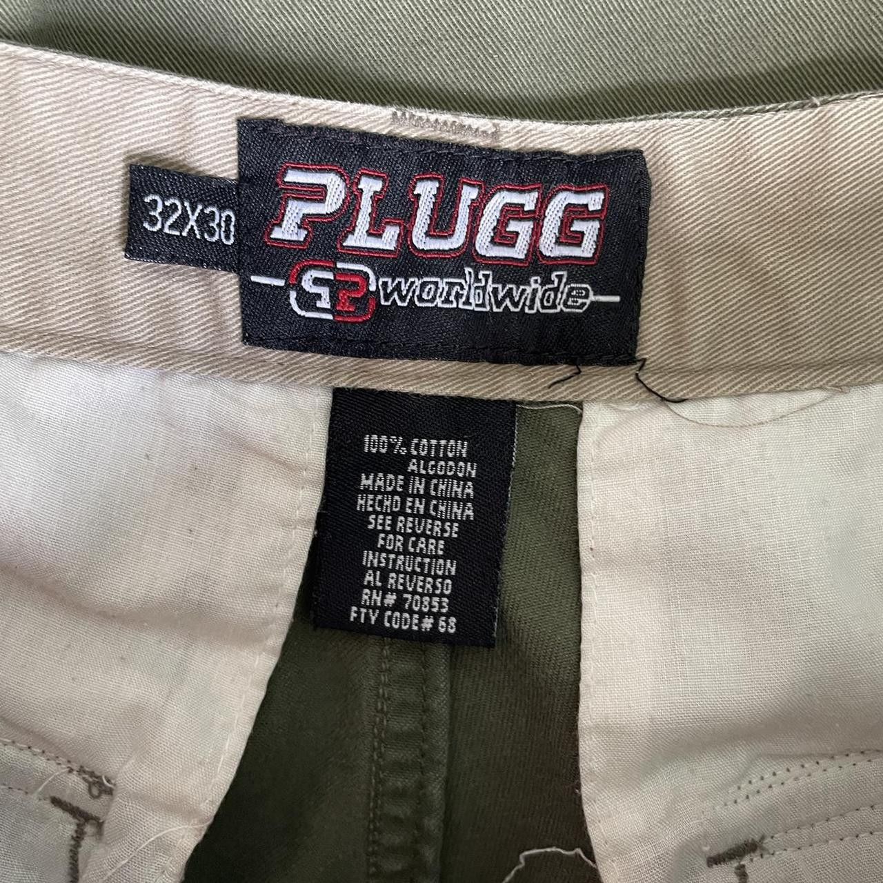 JNCO × Vintage Vintage Y2K 90's PLUGG Military Green Baggy Wide Cargo Pants Size US 32 / EU 48 - 4 Thumbnail