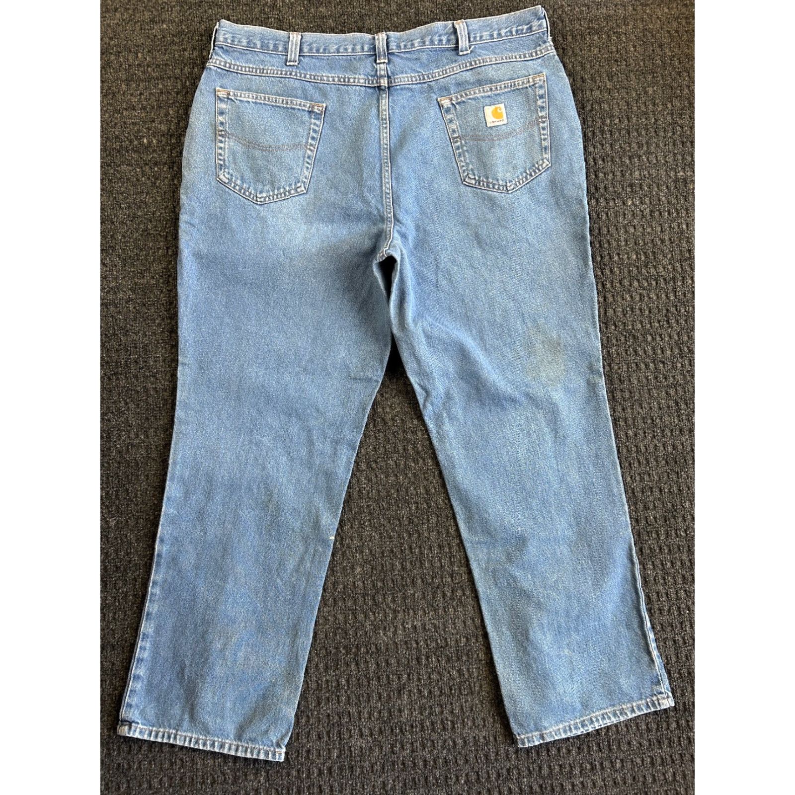 Carhartt VINTAGE Carhartt Jeans Relaxed Fit Baggy 40 x 30 Work Distressed 90s y2k Mens Jeans Blue Carhartt Size US 40 / EU 56 - 2 Thumbnail
