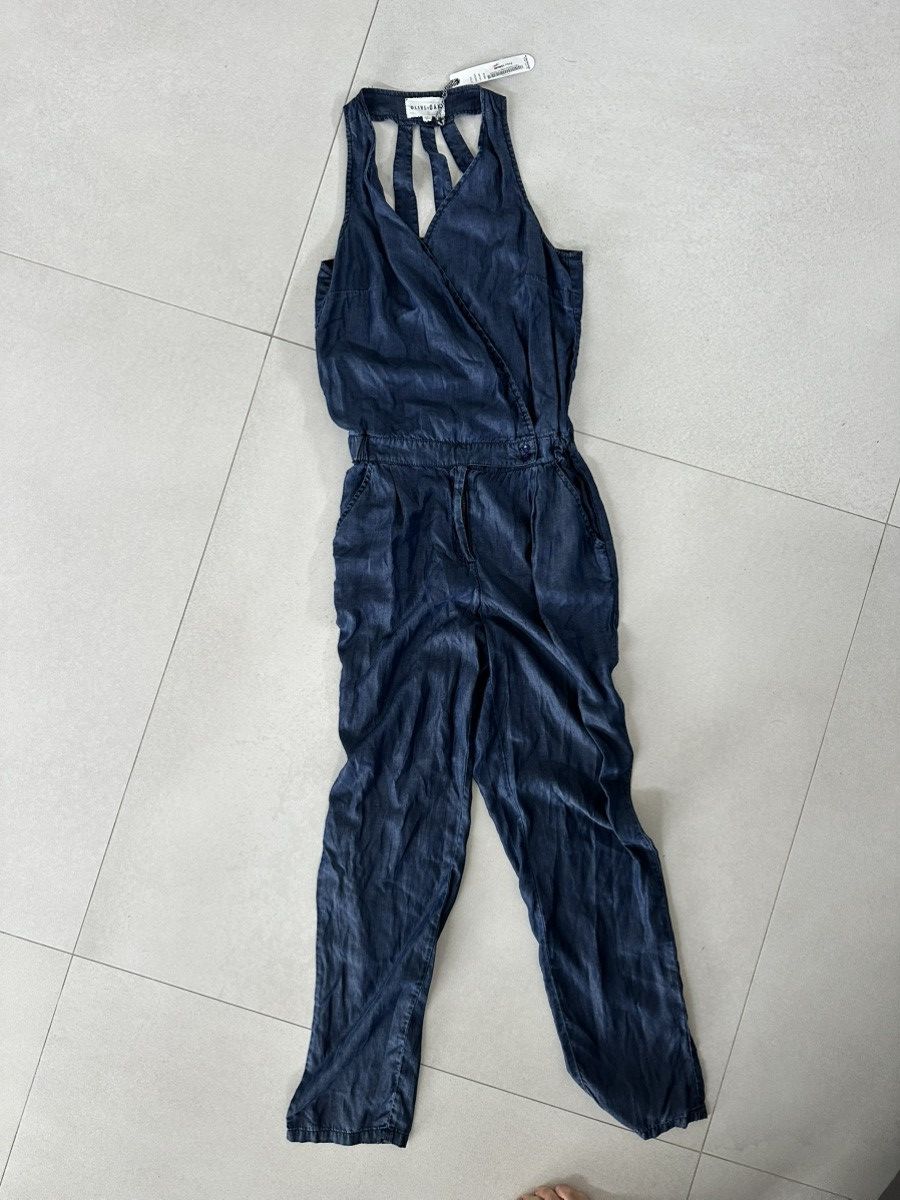 Other OLIVE & OAK CHAMBRAY DENIM JUMPSUIT SIZE SMALL NWT Size 26" / US 2 / IT 38 - 1 Thumbnail