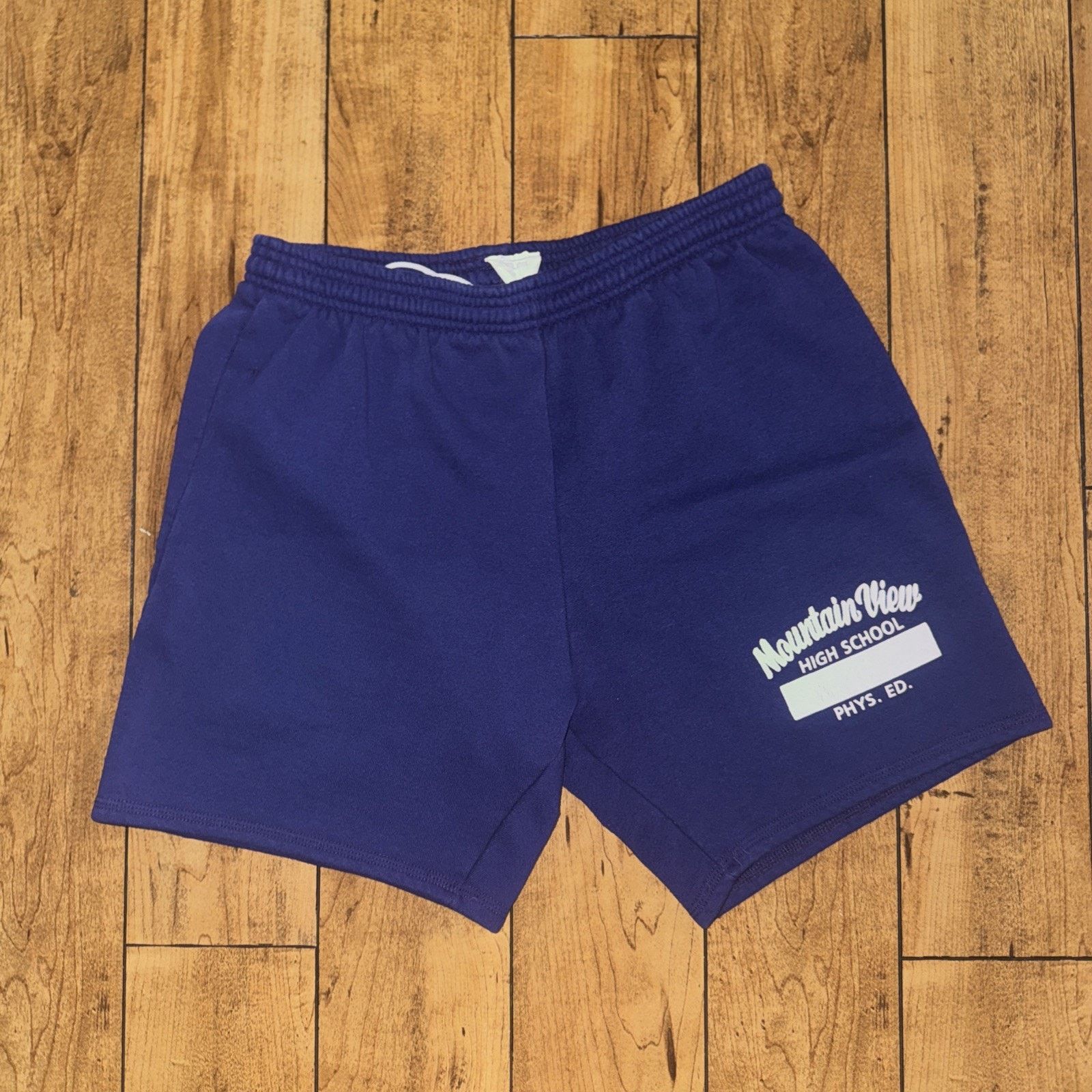 Vintage Vintage Mary Garden Sweat Shorts Purple L 32x6 Made In USA Size US 32 / EU 48 - 1 Thumbnail