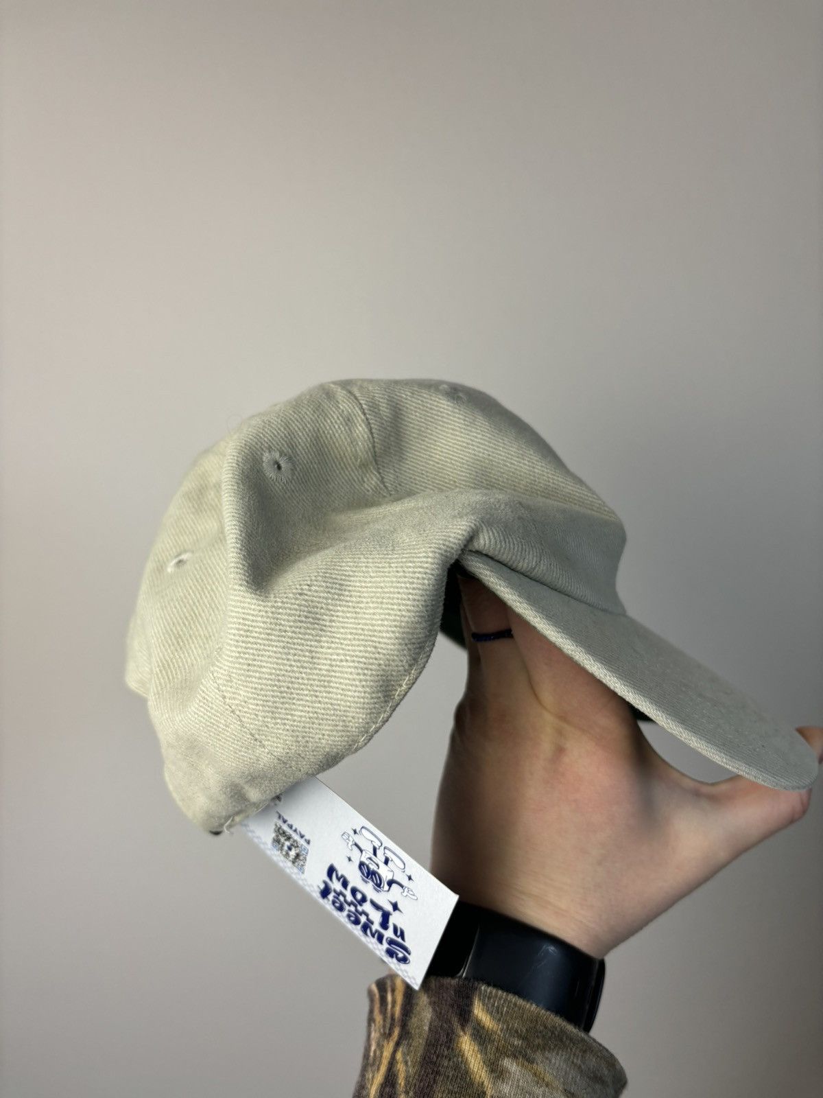 Nike Vintage 90s tan nike strap back hat purple swoosh Size ONE SIZE - 4 Thumbnail