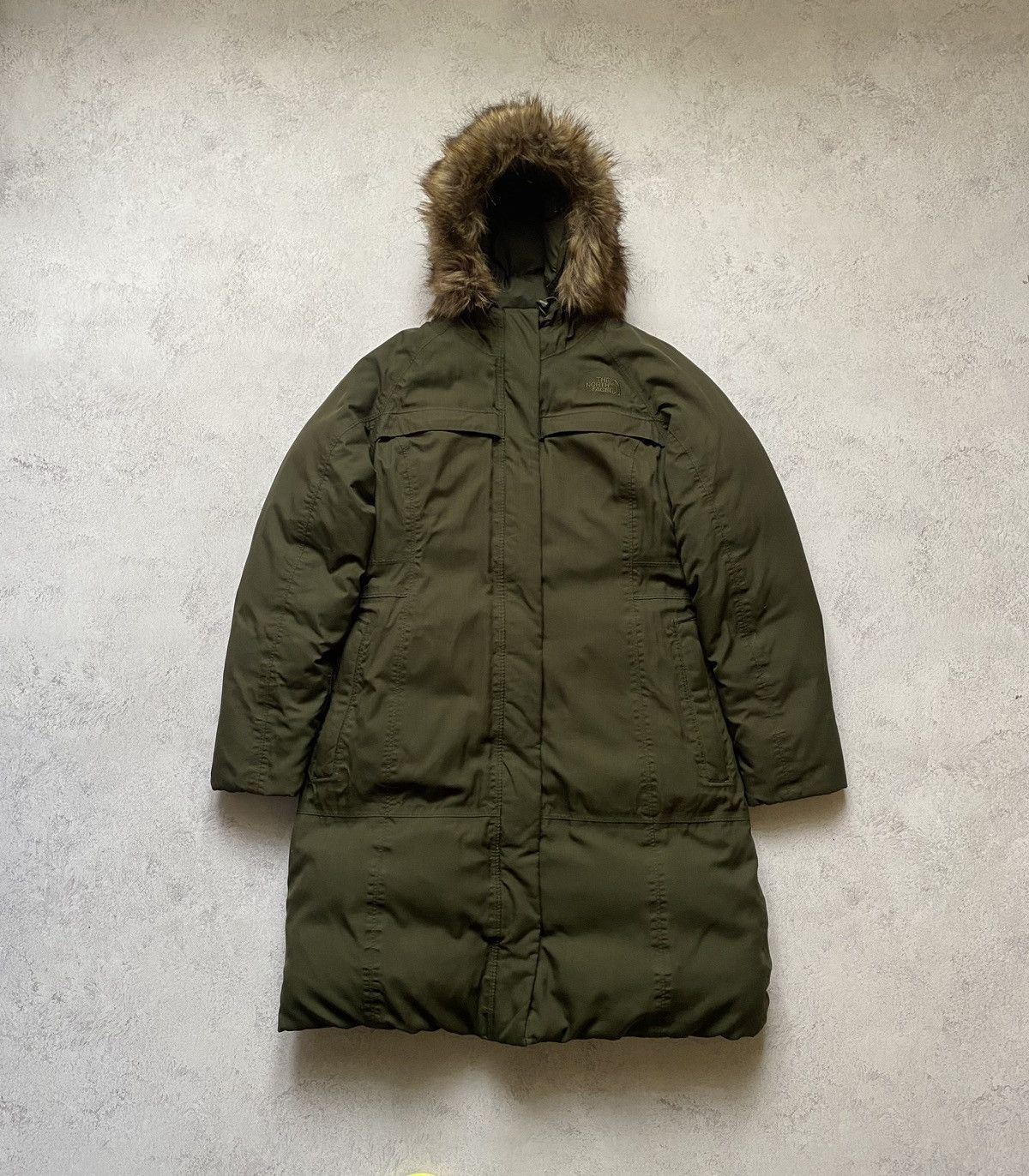 The North Face HyVent Women's Green Parka Coat Down Jacket