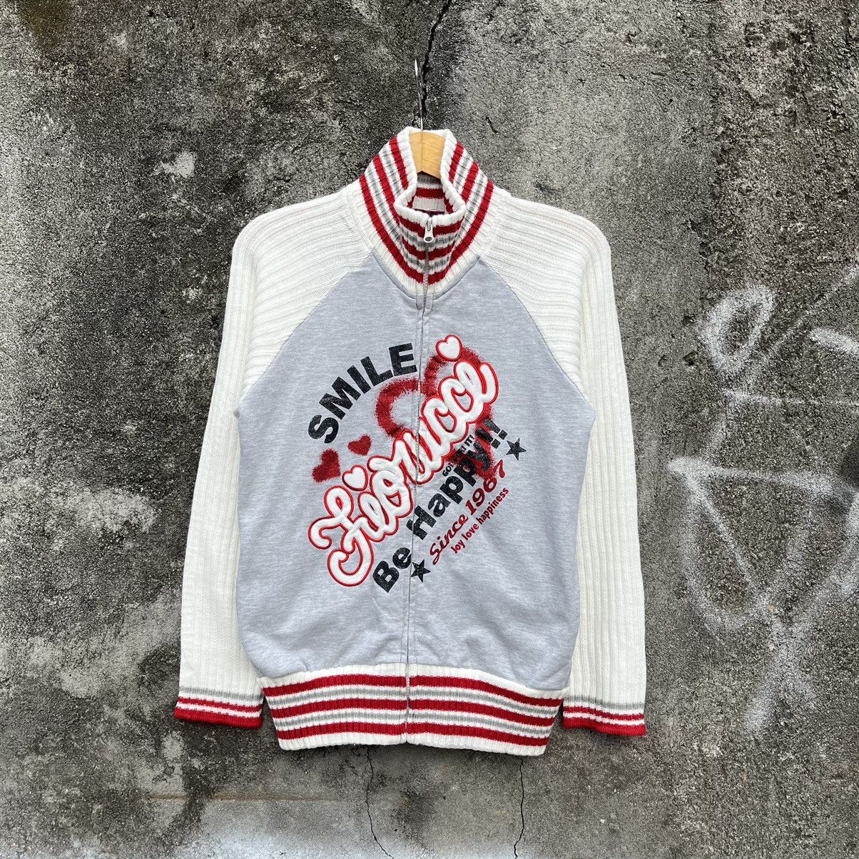 Designer × Fiorucci × Vintage Vintage Fiorucci ‘Smile Be Happy’ Two Tone Track Jacket Size US M / EU 48-50 / 2 - 2 Thumbnail