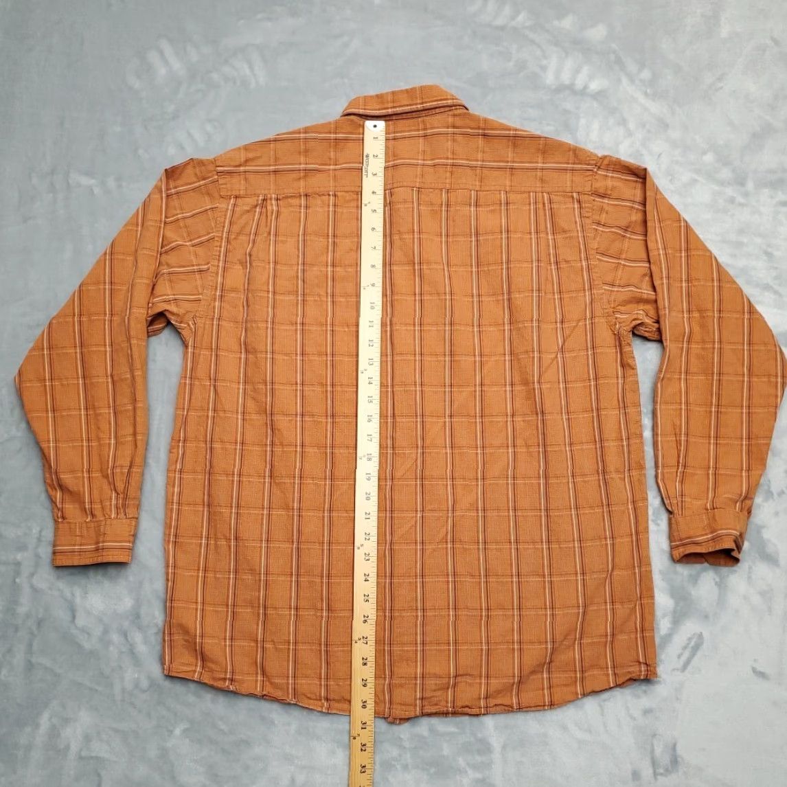 Vintage Columbia Shirt Mens XL Orange Plaid Woven Long Sleeve Button-Up Casual Outdoor Classic Size US XL / EU 56 / 4 - 6 Thumbnail