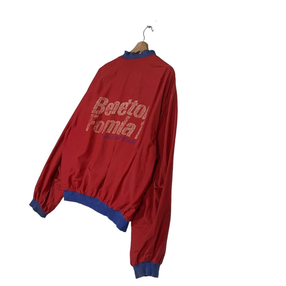 United Colors Of Benetton BENETTON FORMULA 1 Racing Team Big Logo Red Jacket #0123-C7 Size US L / EU 52-54 / 3 - 10 Thumbnail