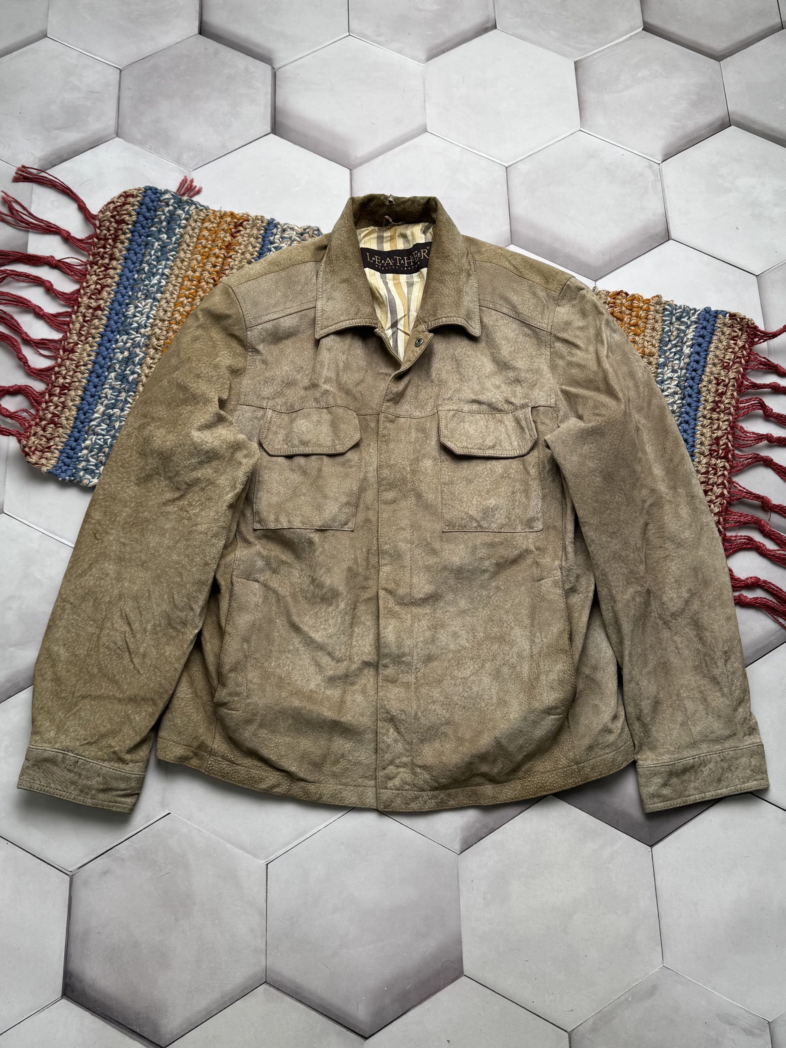Vintage Vintage Genuine Leather Jacket (ES9) Size US M / EU 48-50 / 2 - 1 Thumbnail