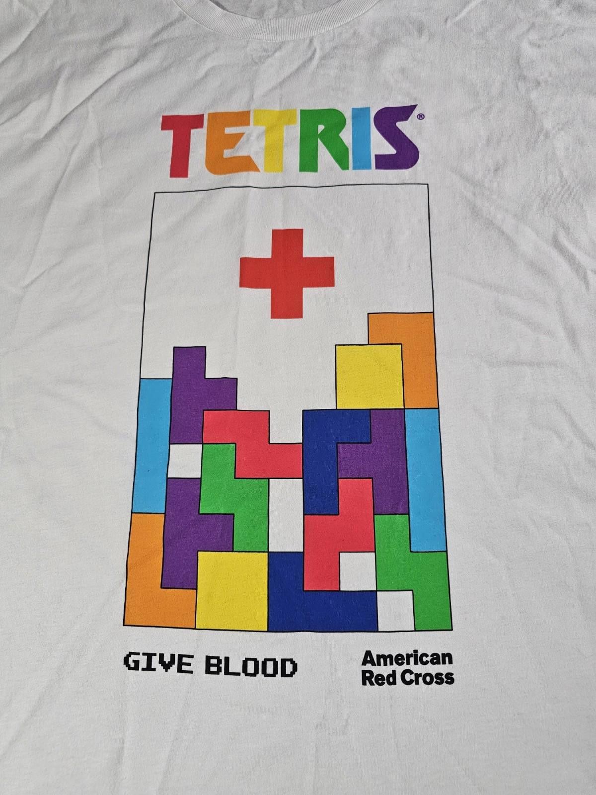 Hanes Tetris x American Red Cross Men's XL Shirt 40th Anniversary Size US XL / EU 56 / 4 - 2 Thumbnail