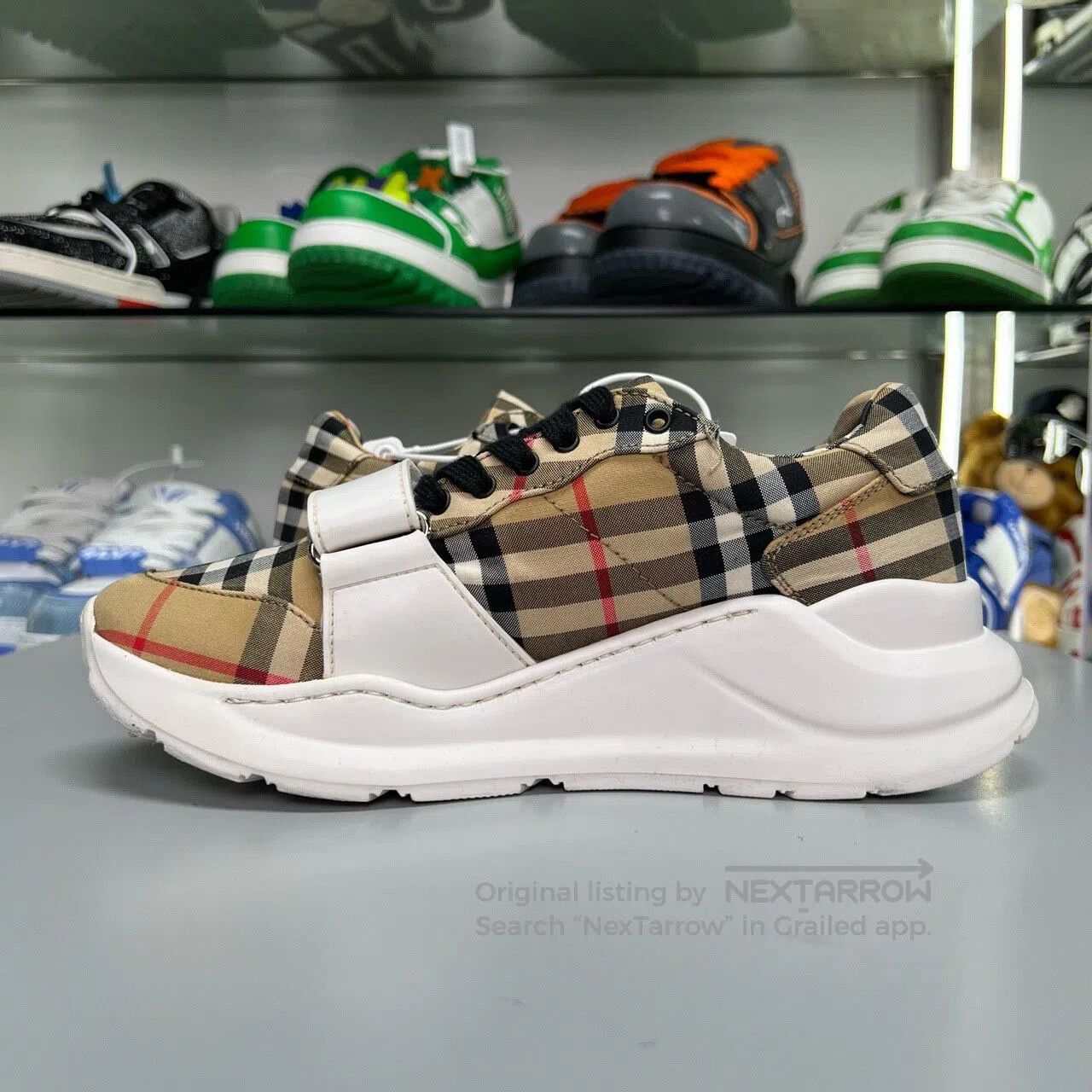 Burberry Burberry Grid-patterned dad shoes Size US 6.5 / IT 36.5 - 4 Thumbnail