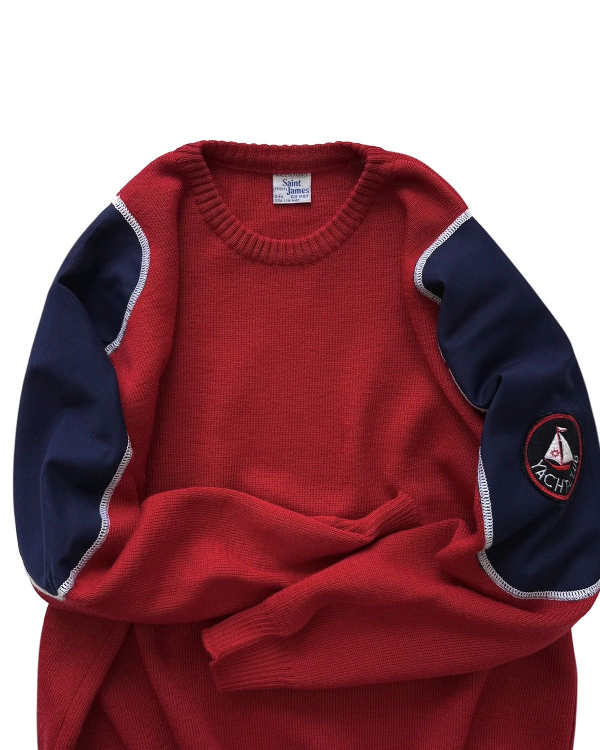 Saint James VINTAGE 70s SAINT JAMES KNITWEAR SWEATSHIRT Size US L / EU 52-54 / 3 - 5 Thumbnail