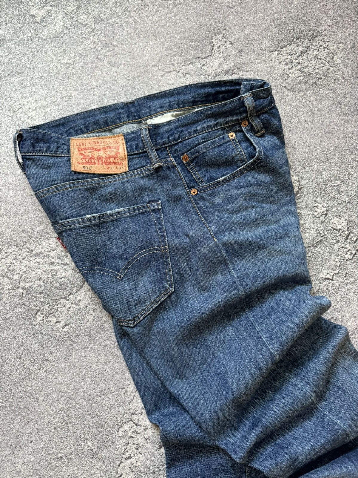 Levi's × Levi's Vintage Clothing × Vintage Levi’s 501 31/32 denim blue pant trouser Jean chino Size US 31 - 15 Thumbnail