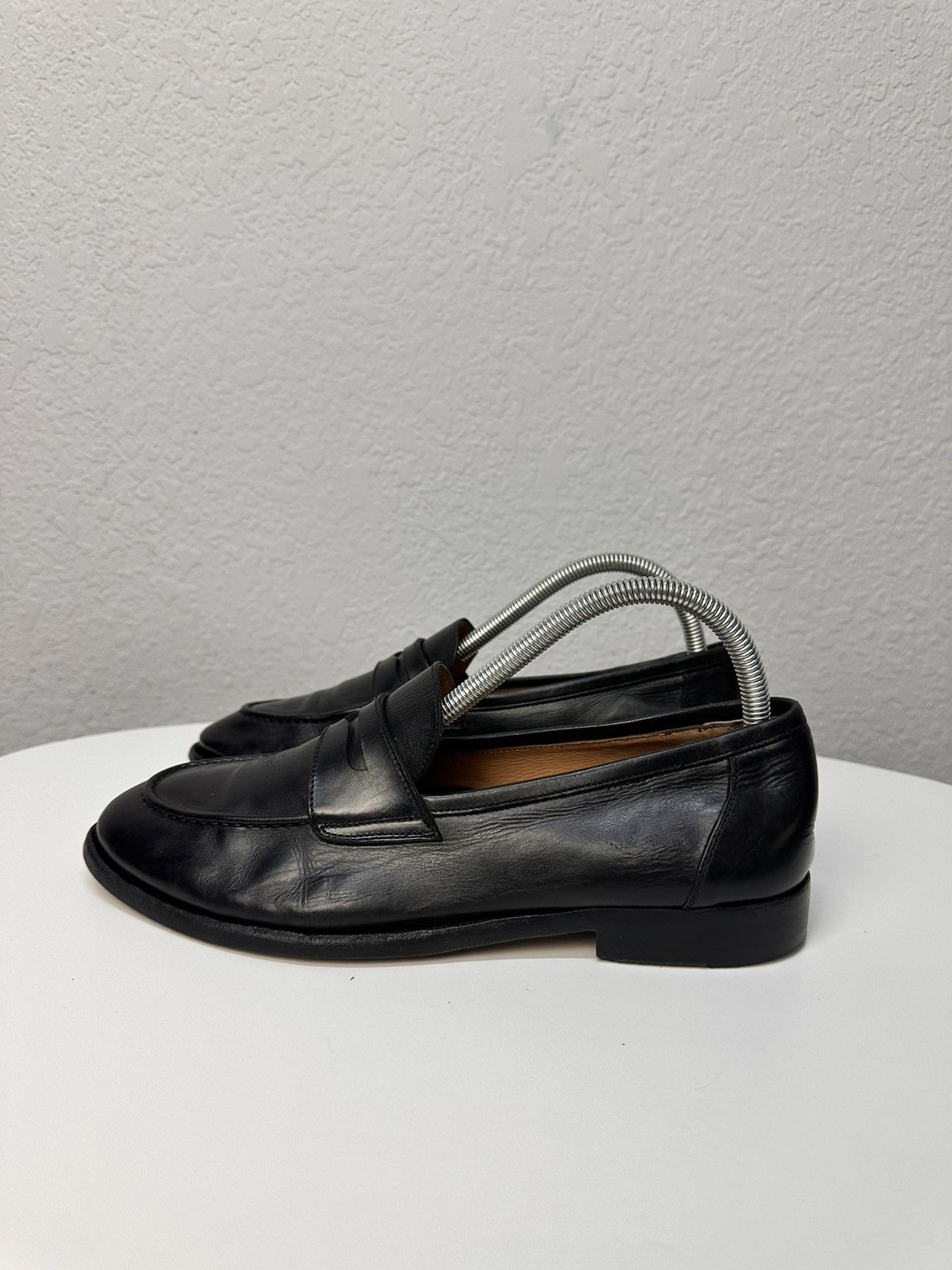 Silvano Sassetti Silvano Sassetti Shoes Blac Leather Loafers Italy Handmade Size US 7 / EU 40 - 3 Thumbnail