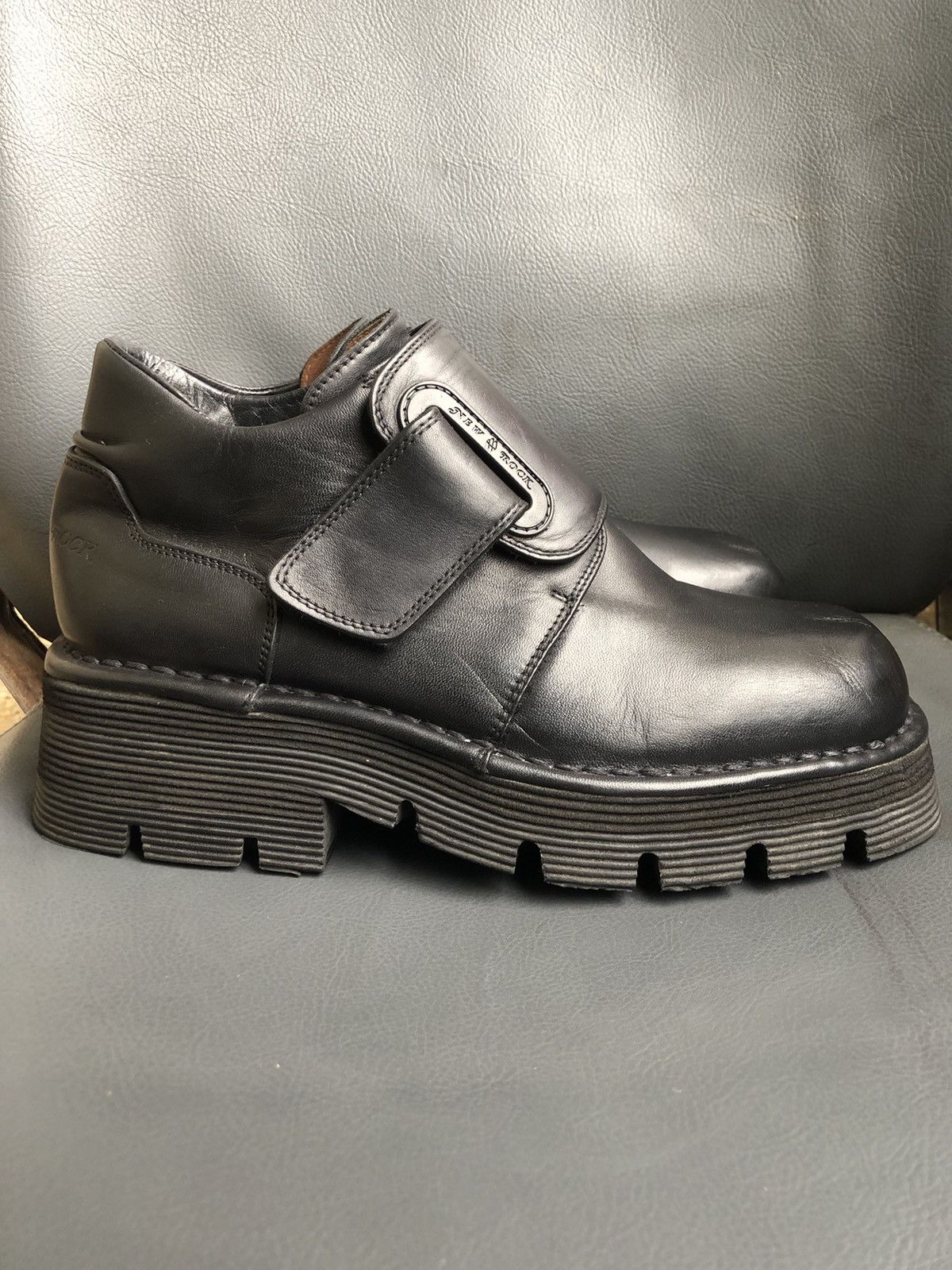 New Rock New Rock Black Leather Women’s Shoes Size 39 Made In 🇪🇸 Size US 8.5 / IT 38.5 - 1 Thumbnail