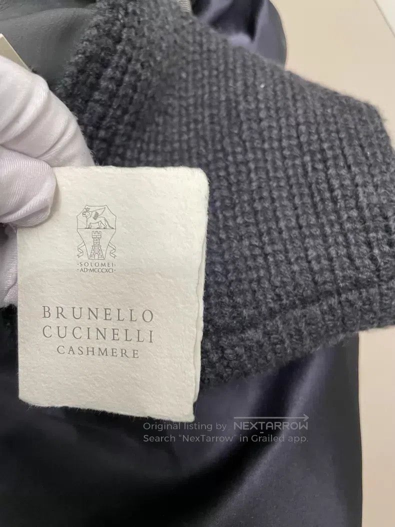 Brunello Cucinelli Brunello Cucinelli Black cashmere and silk dress Size M / US 6-8 / IT 42-44 - 4 Thumbnail