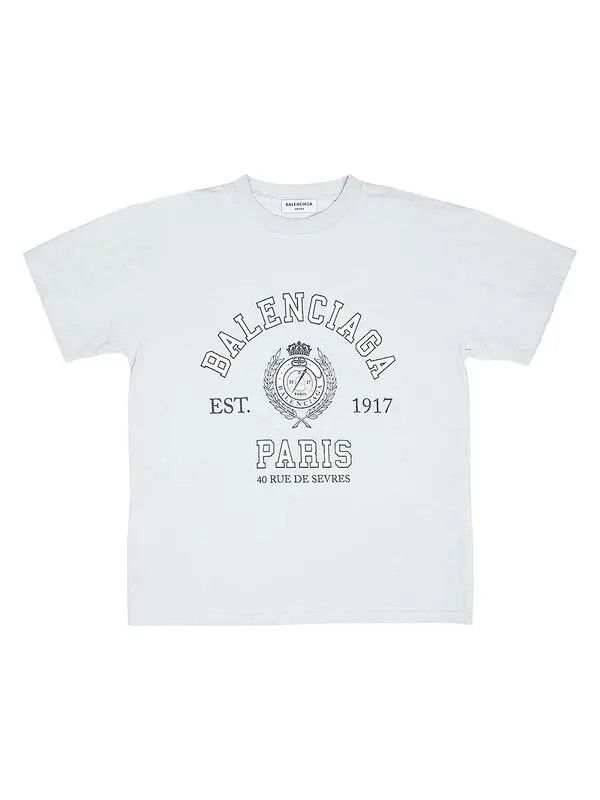 image of Balenciaga O1S1Rm0923 T-Shirt In Dirty White, Men's (Size XS)