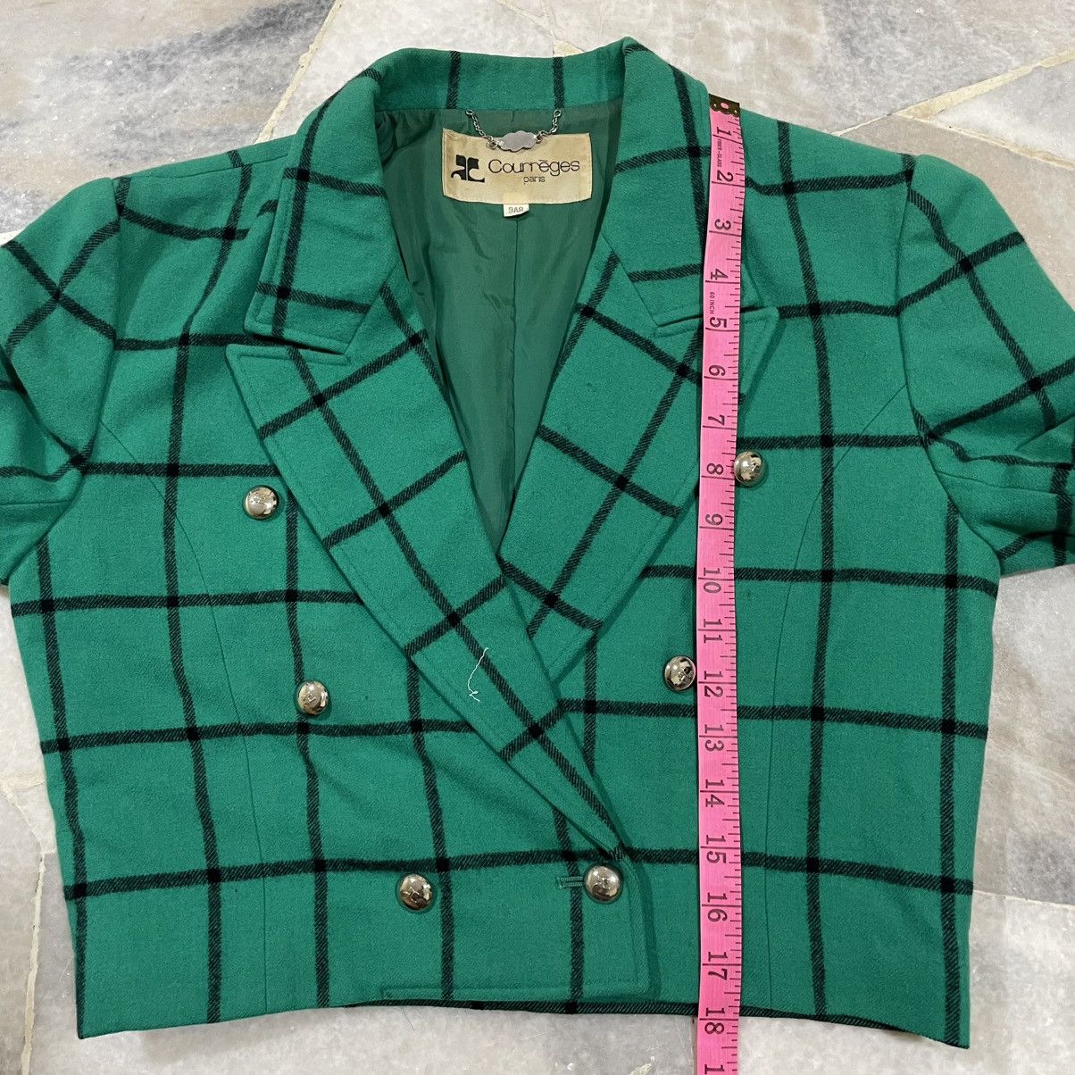 Courreges Vintage Courreges Cropped Double-Breasted Blazer Size ONE SIZE - 10 Thumbnail