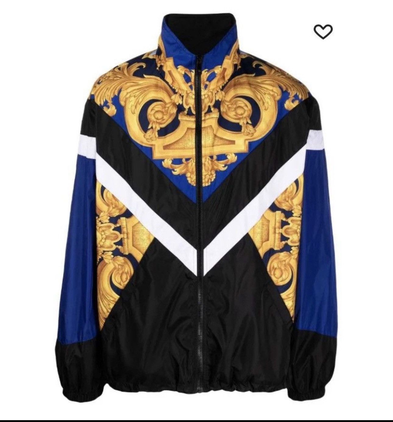 Versace Versace Baroque Track Jacket size M (48) blue Size US M / EU 48-50 / 2 - 9 Thumbnail