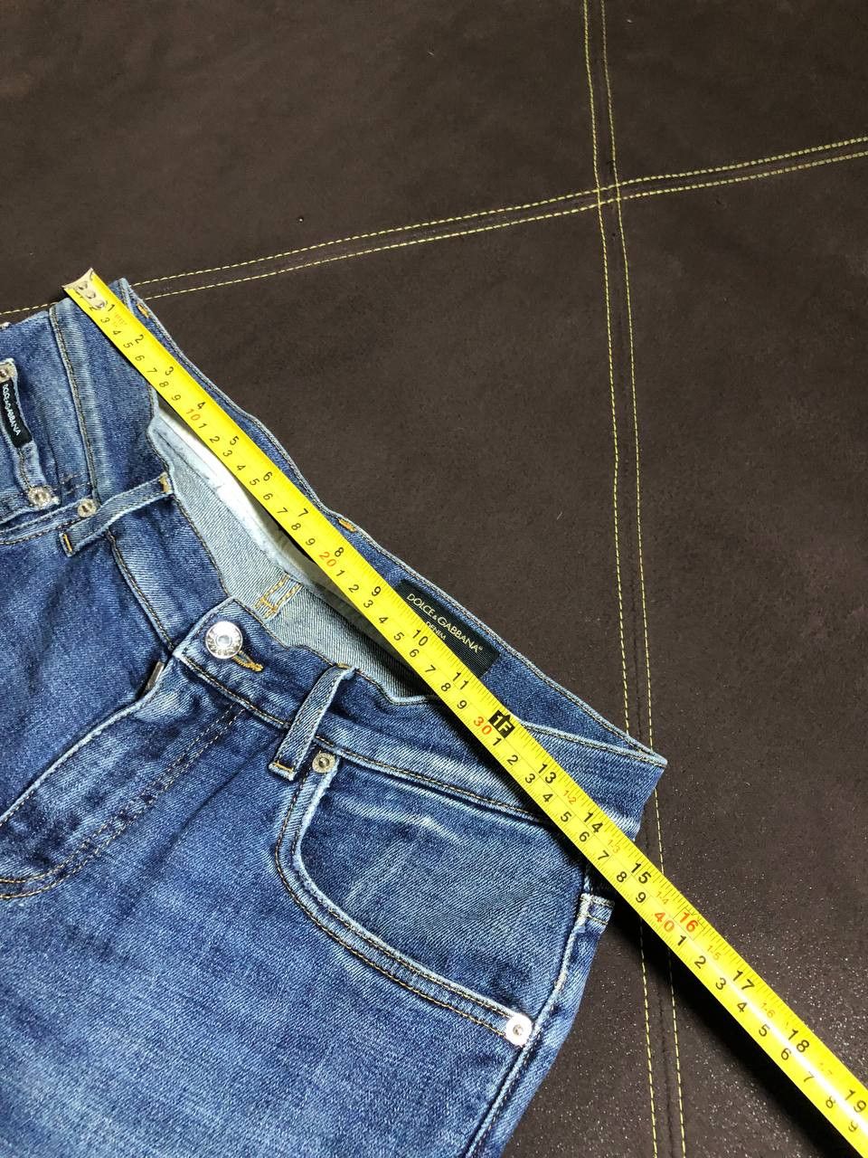 Dolce & Gabbana DOLCE & GABBANA Indigo Distressed Denim Button Fly jeans Size US 30 / EU 46 - 10 Thumbnail