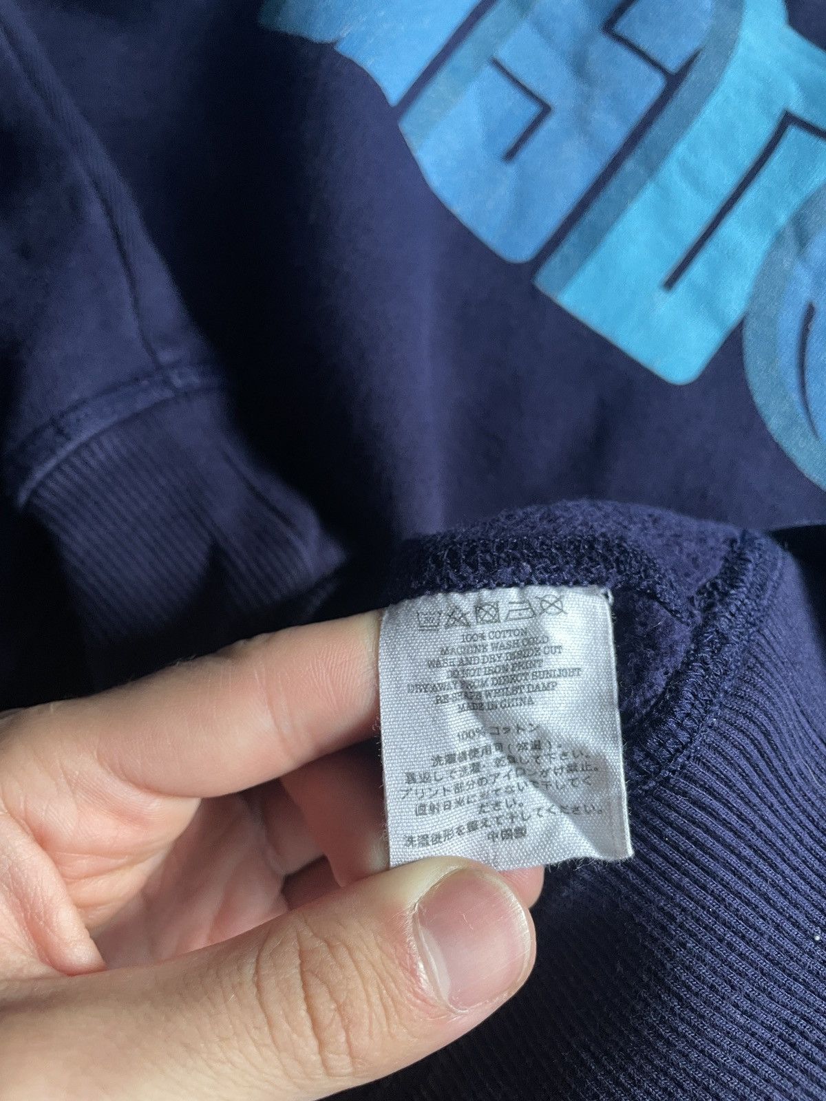 Japanese Brand YMC blue sweatshirt vintage 90s streetwear Y2K big logo Size US M / EU 48-50 / 2 - 9 Thumbnail