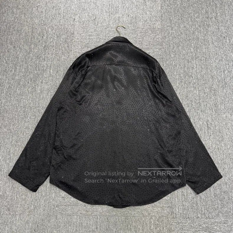 Balenciaga Balenciaga Rhinestone full-print shirt Size 4XL / US 24-26 - 5 Thumbnail