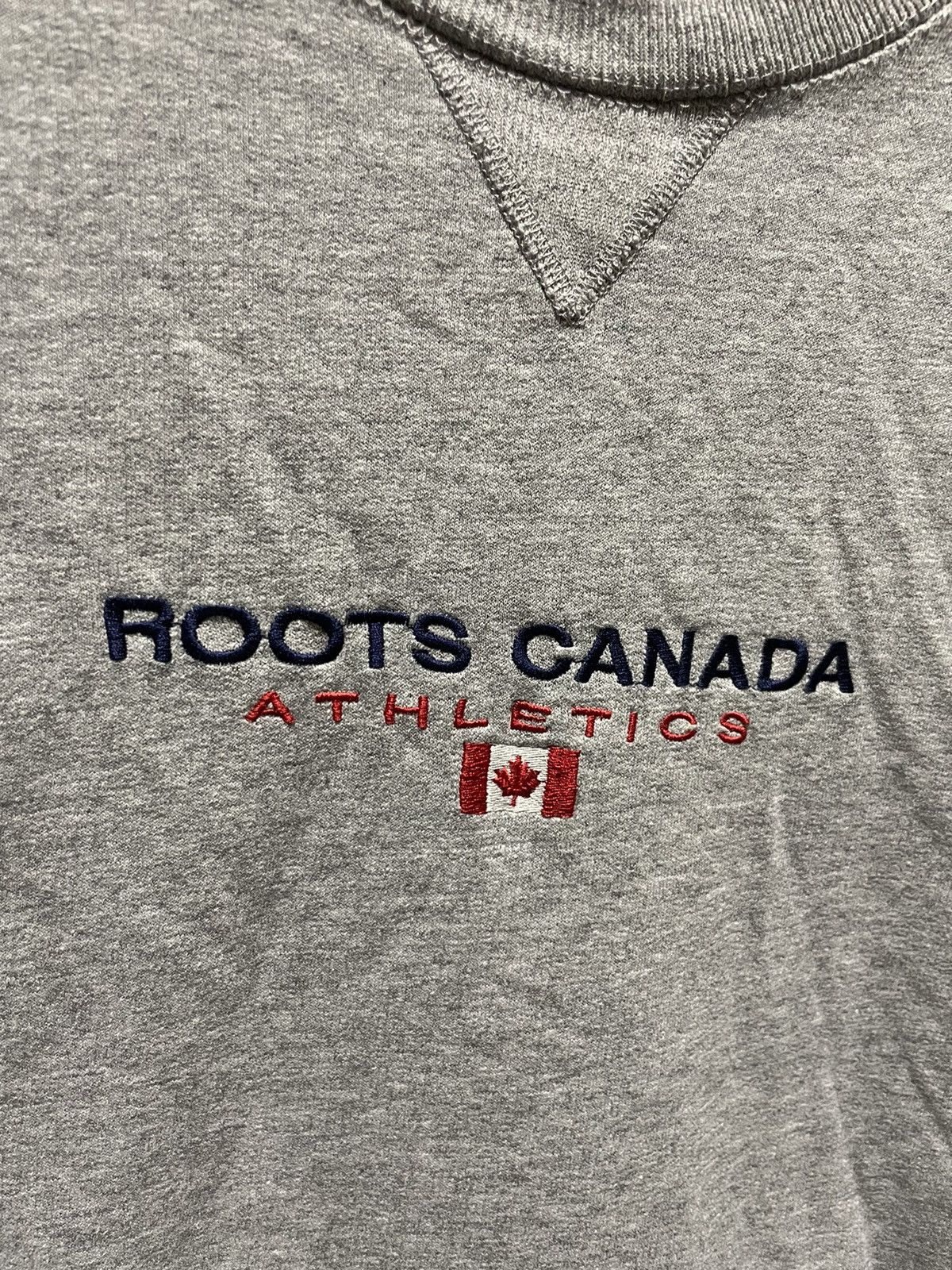 Roots × Vintage Vintage Roots Athletics Canada Grey Sweatshirt Size US XL / EU 56 / 4 - 3 Thumbnail