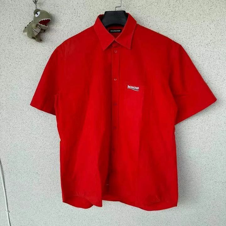Balenciaga Balenciaga size 39 Red Cola Shirt Short Sleeve Size US XS / EU 42 / 0 - 1 Thumbnail