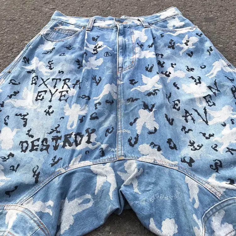 Issey Miyake Frapbois Issey Miyake Crop Cupid Angel Sarouel Pants Size US 30 / EU 46 - 15 Thumbnail