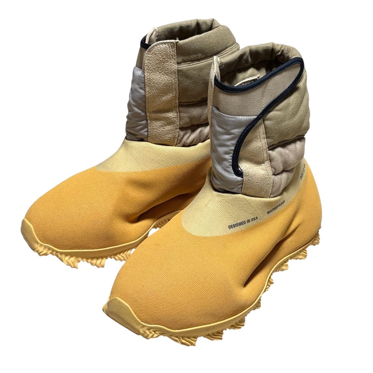 Adidas  Kanye West Adidas Yeezy Knit Runner Boot Sulfur Size 6 GY1824 |  Grailed